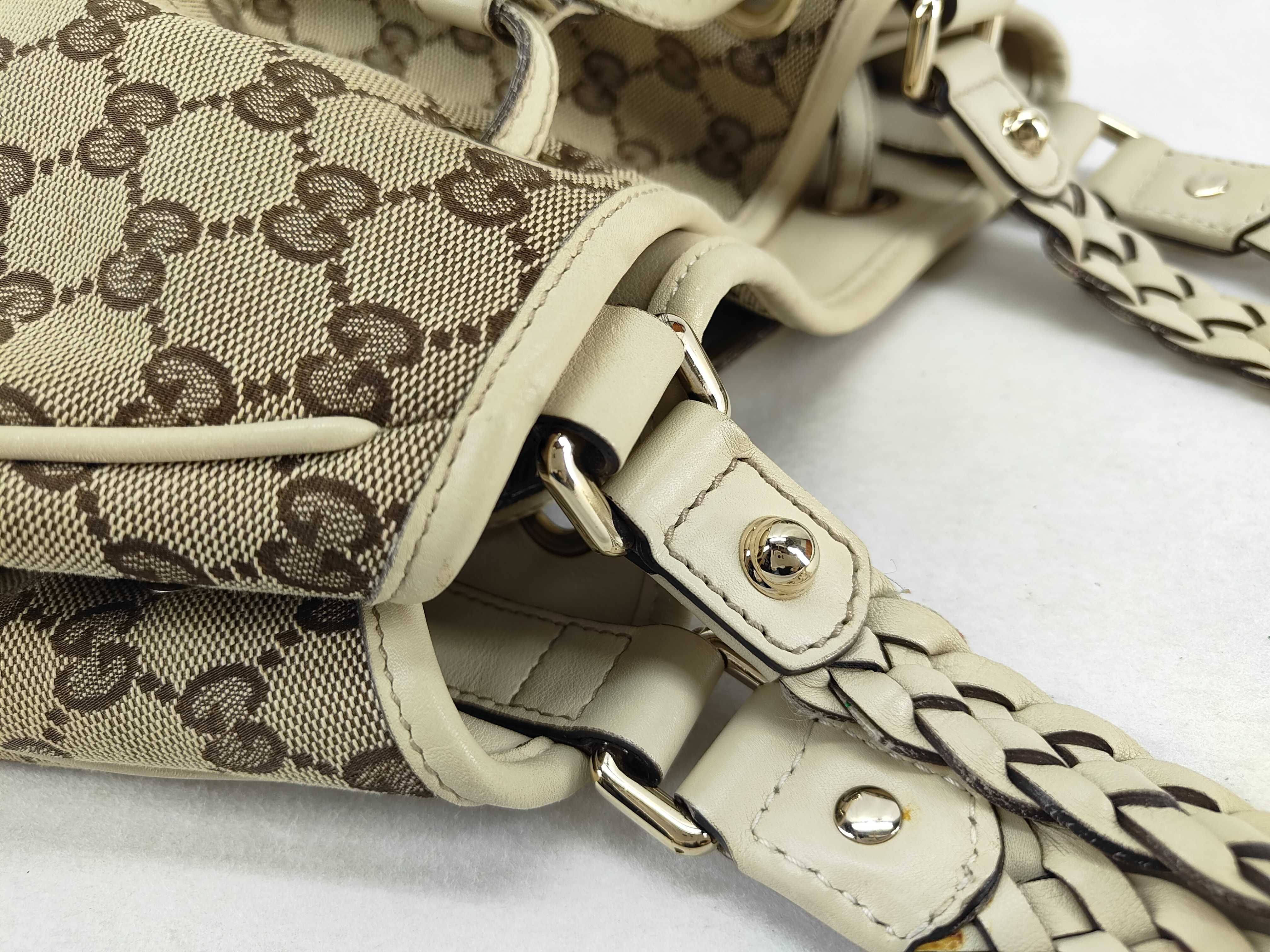 GG Canvas Bamboo Tassel Tote Bag (170206) — view 6