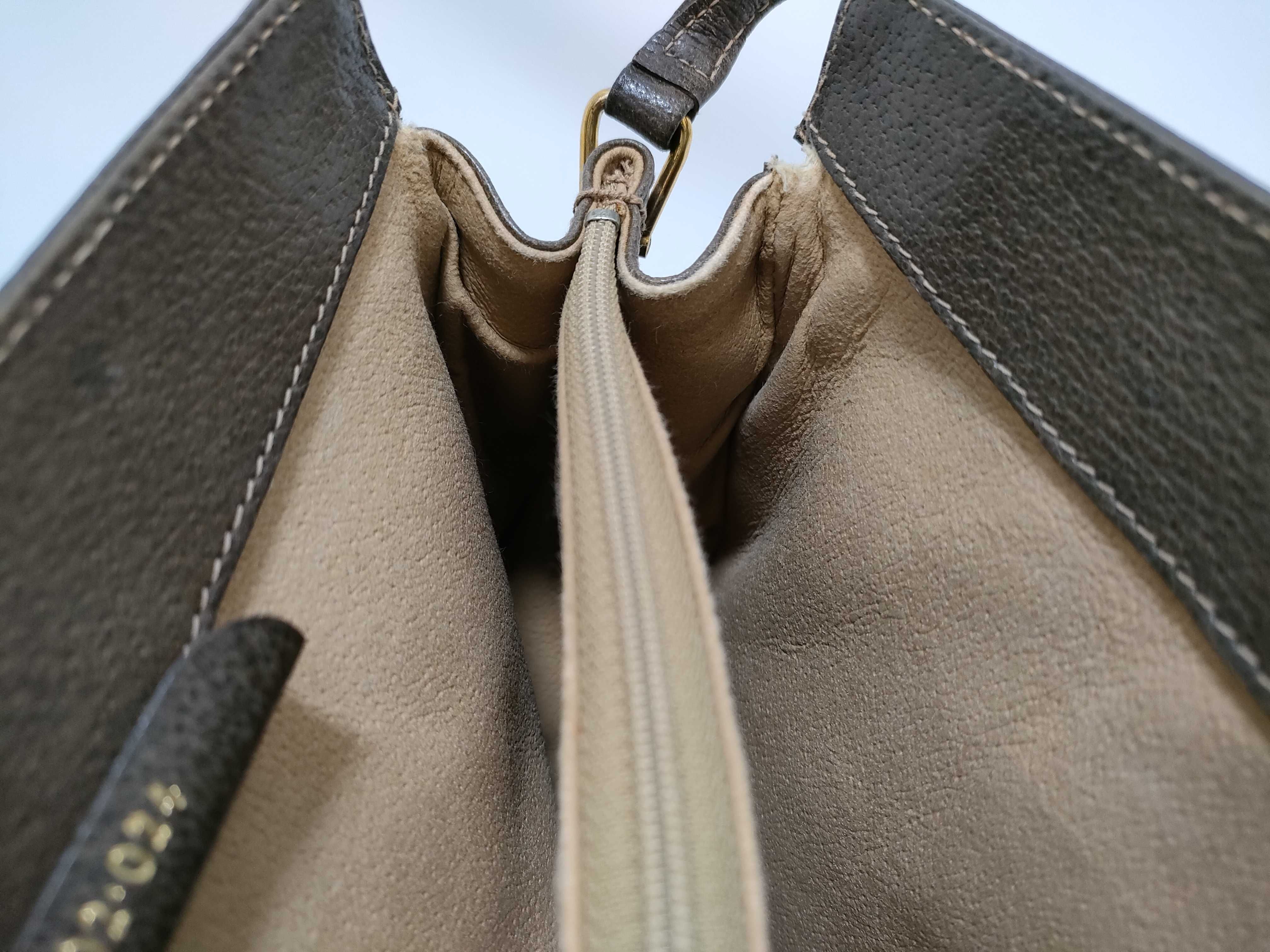 GG Supreme Gucci 72 02 024 GG Supreme Sherry Shoulder Bag PVC Leather Beige Brown Shoulder Bag — view 8