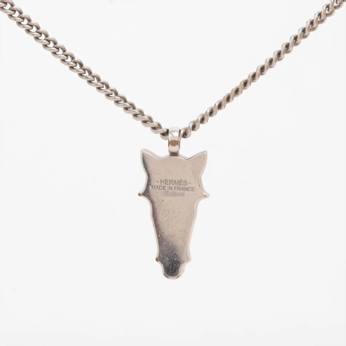 Destorie GD0233 Necklace, Metal x Buffalo Horn, Silver. Shows signs of wear: — view 2