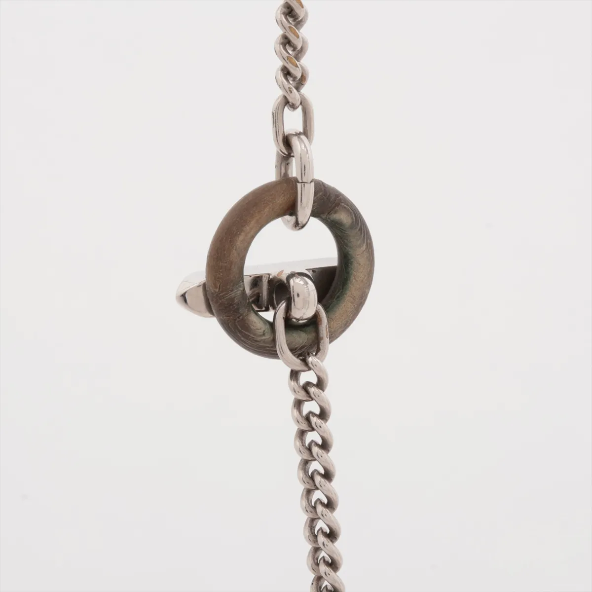 Destorie GD0233 Necklace, Metal x Buffalo Horn, Silver. Shows signs of wear: — view 3