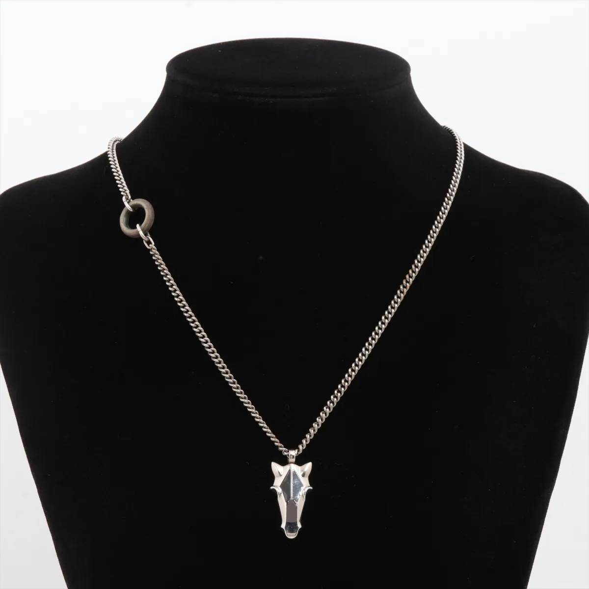 Destorie GD0233 Necklace, Metal x Buffalo Horn, Silver. Shows signs of wear: — view 5