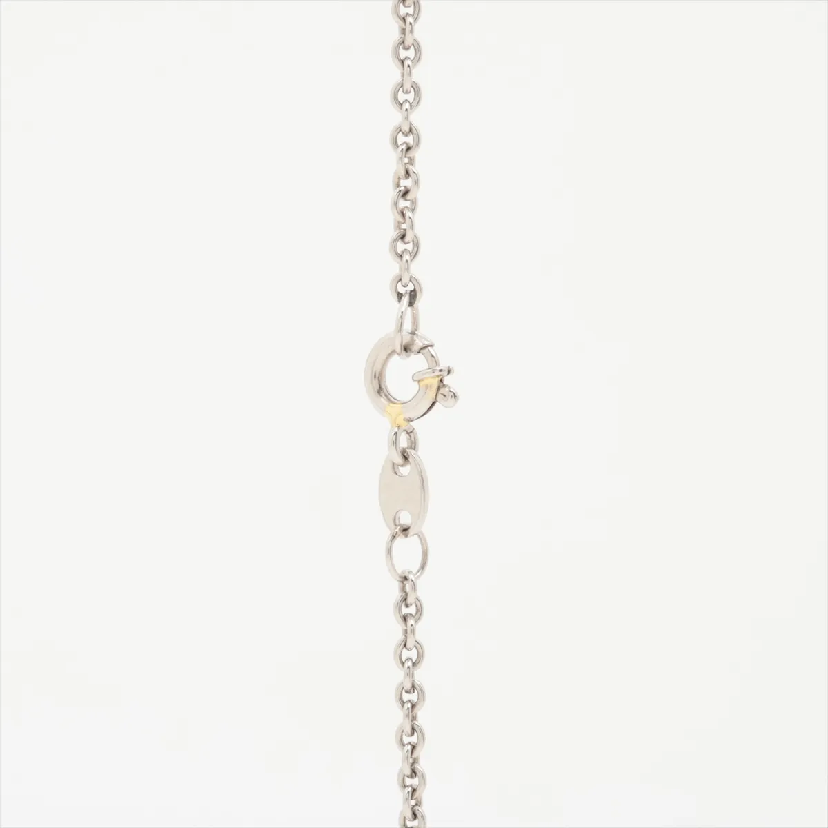Cross Diamond Necklace, Pt950, 9.9g, 884370. Chain is aftermarket. Clasp is partially — view 3