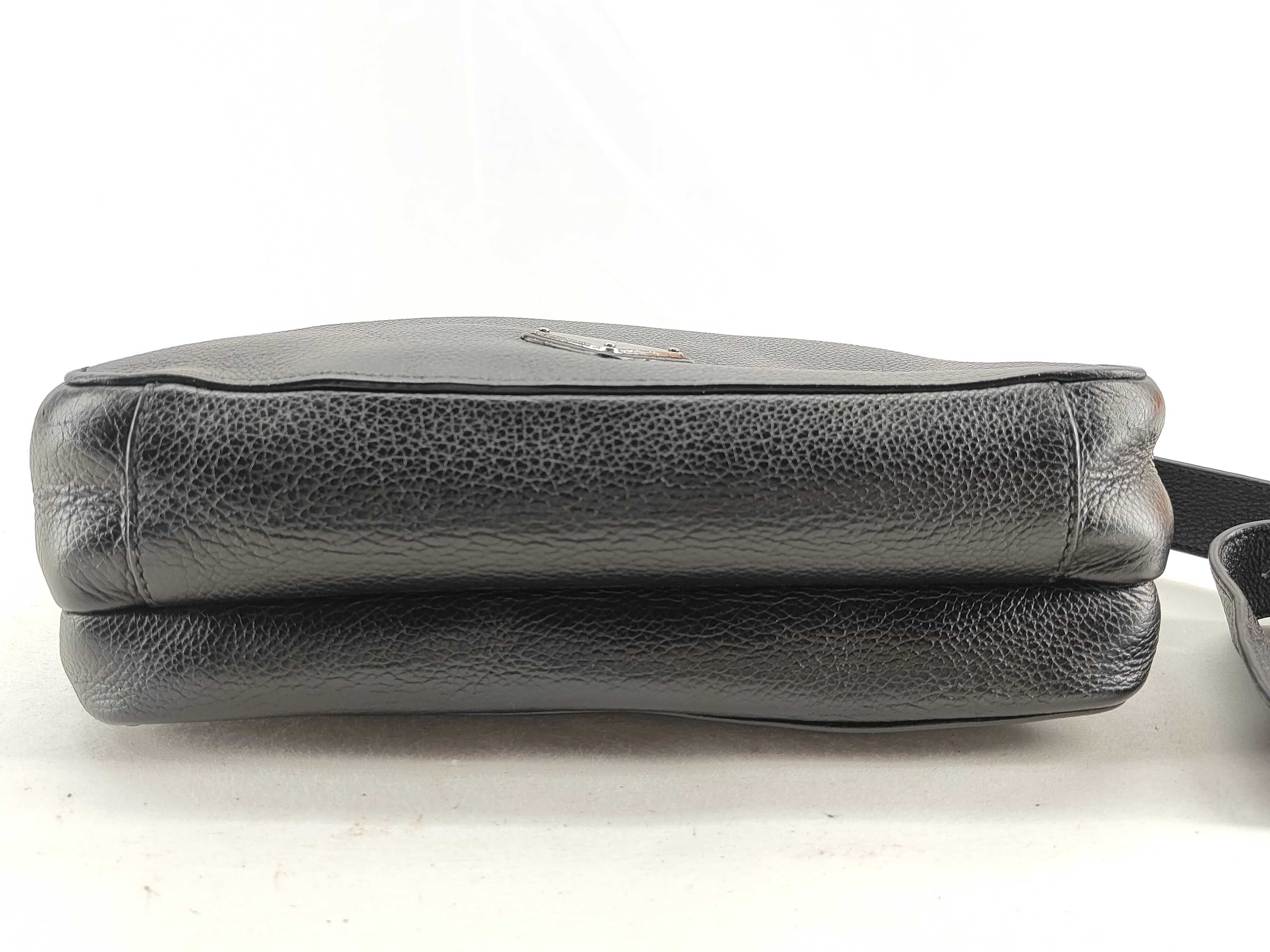 Shoulder Bag, Leather, Black — view 9