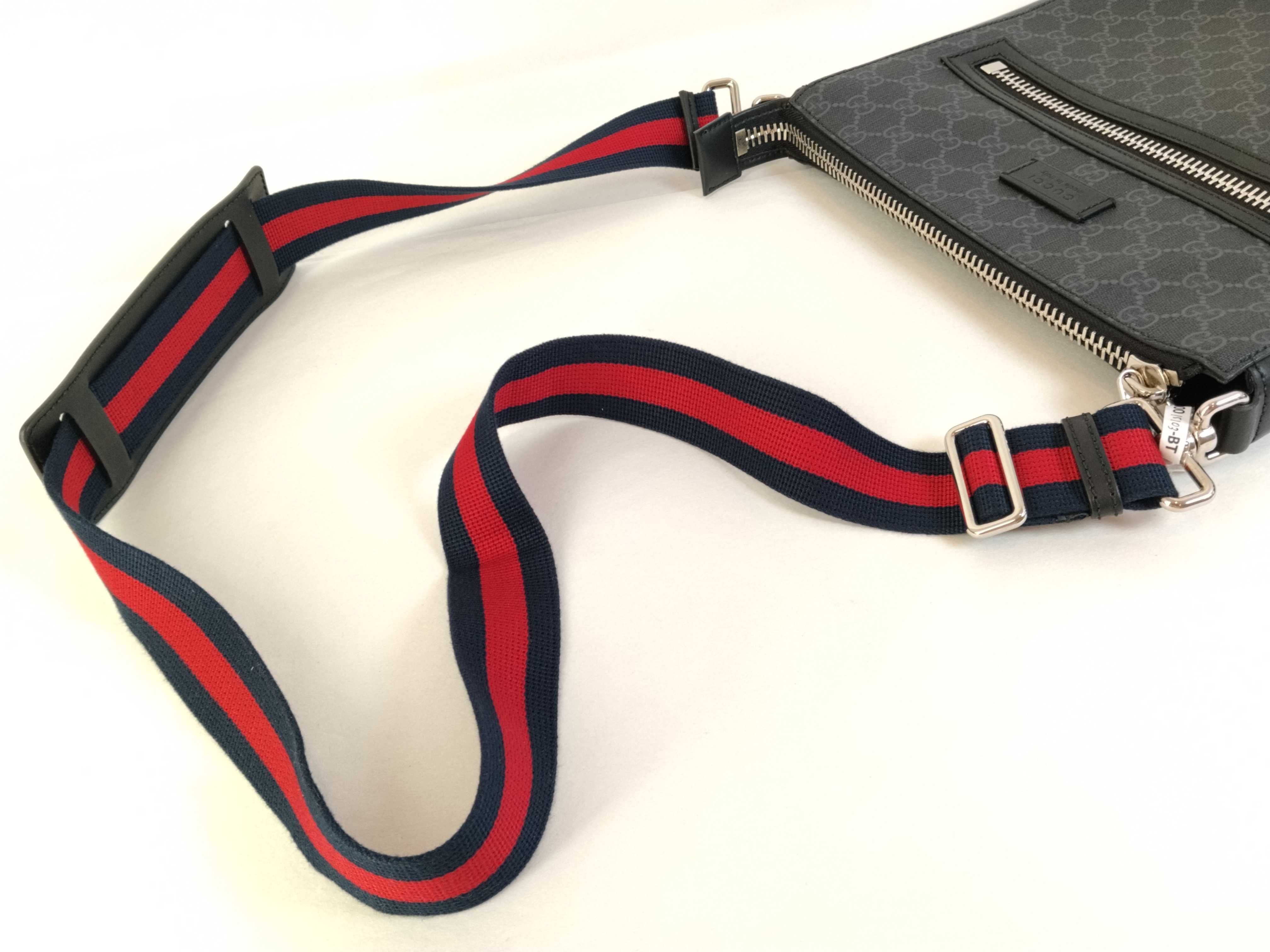 GG Supreme PH- GG Supreme PVC x Leather Shoulder Bag Black 474137 Shoulder Bag — view 3