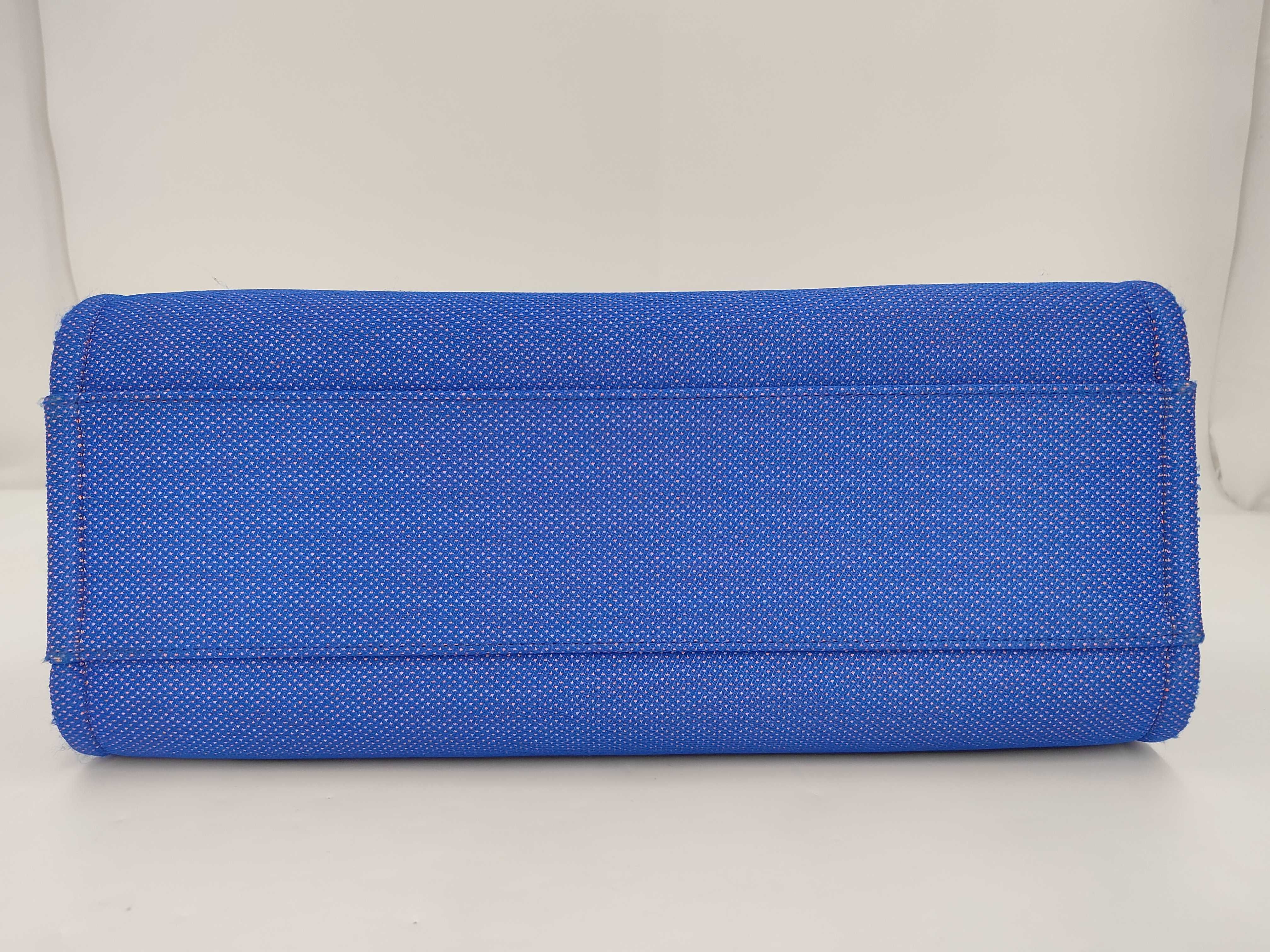 Deauville Tote MM, serial number 31, canvas, blue, silver tote bag — view 7