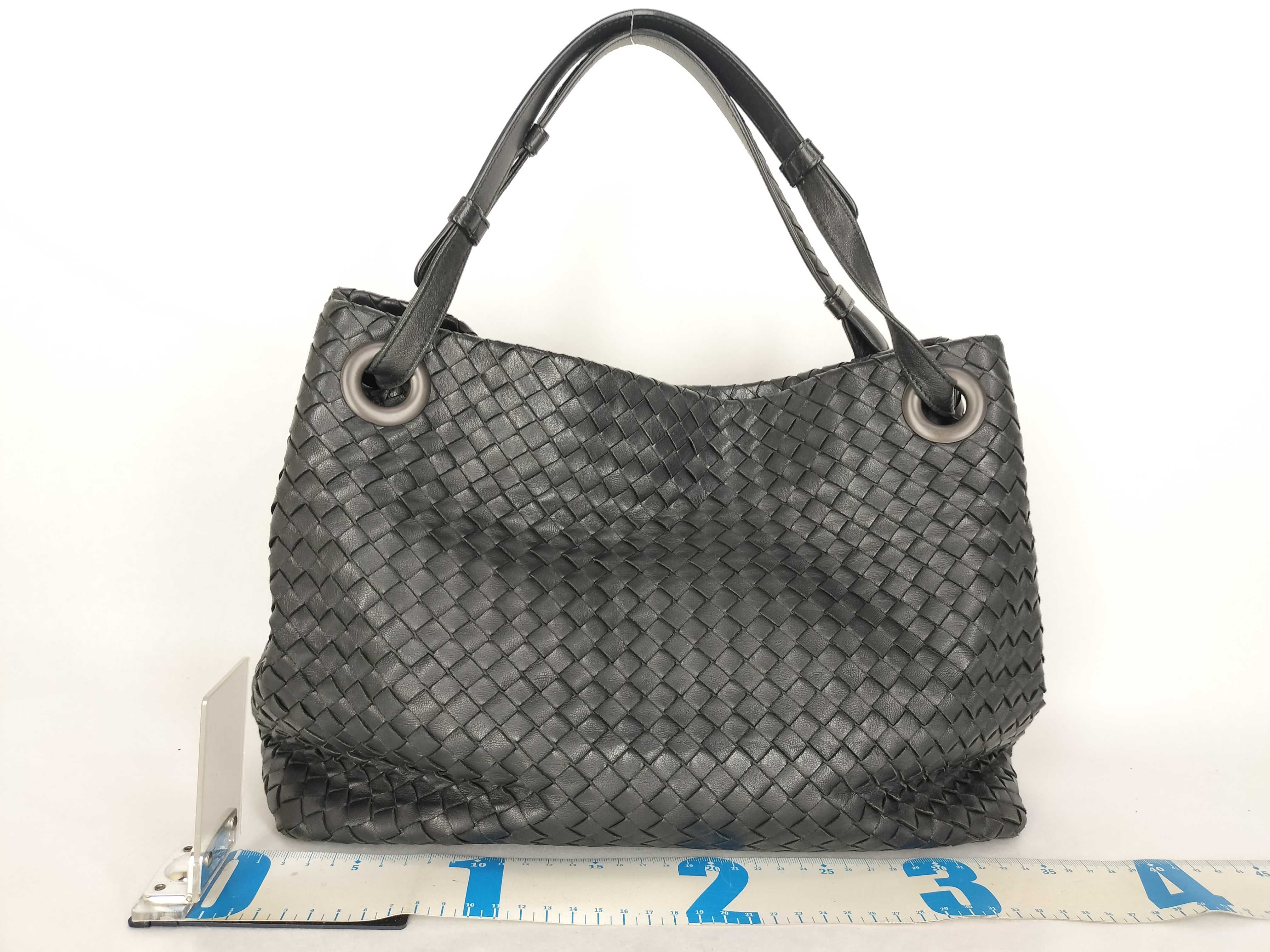 Intrecciato SG - Intrecciato Garuça Leather Tote bag Black — view 2