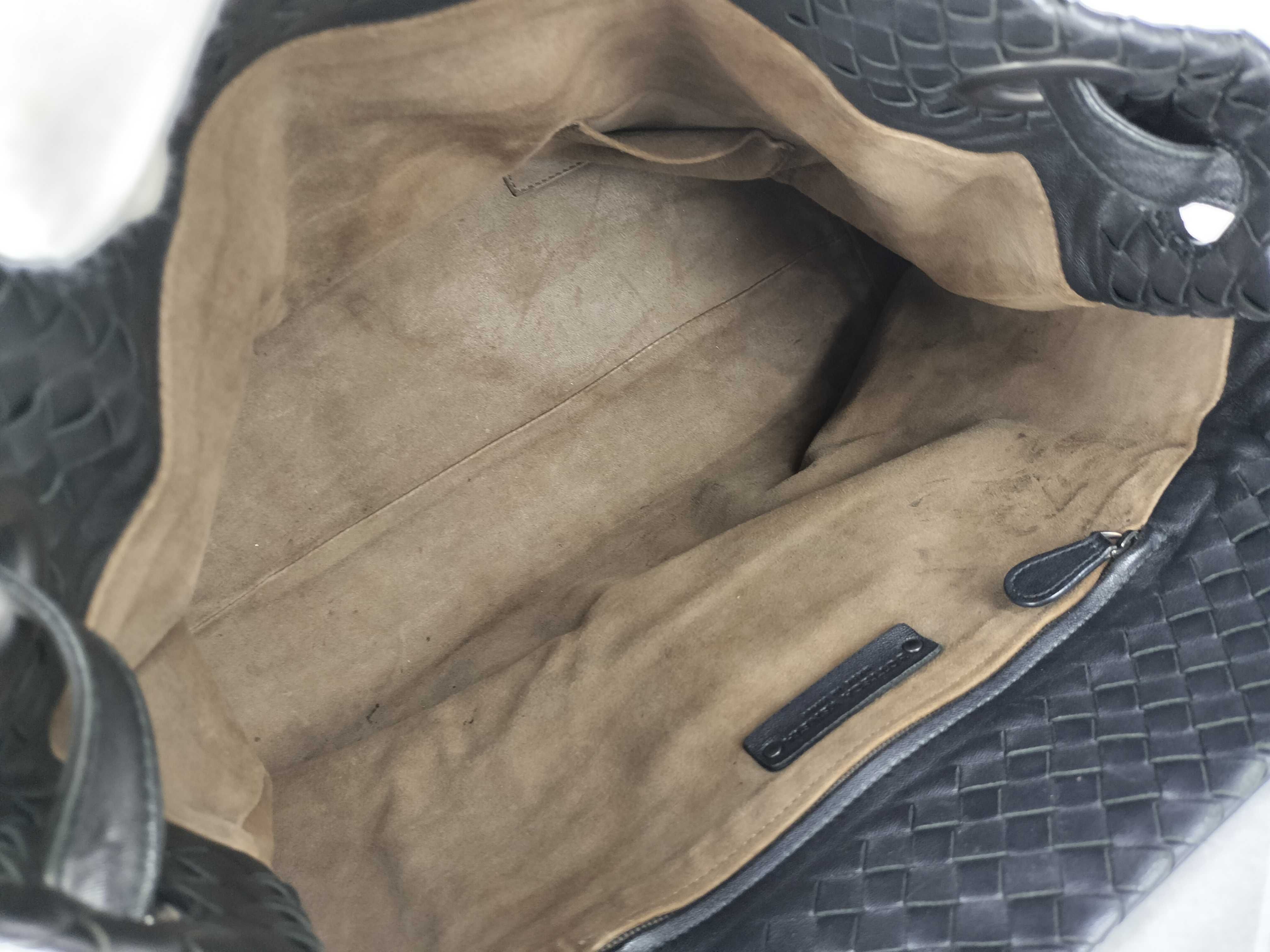 Intrecciato SG - Intrecciato Garuça Leather Tote bag Black — view 9