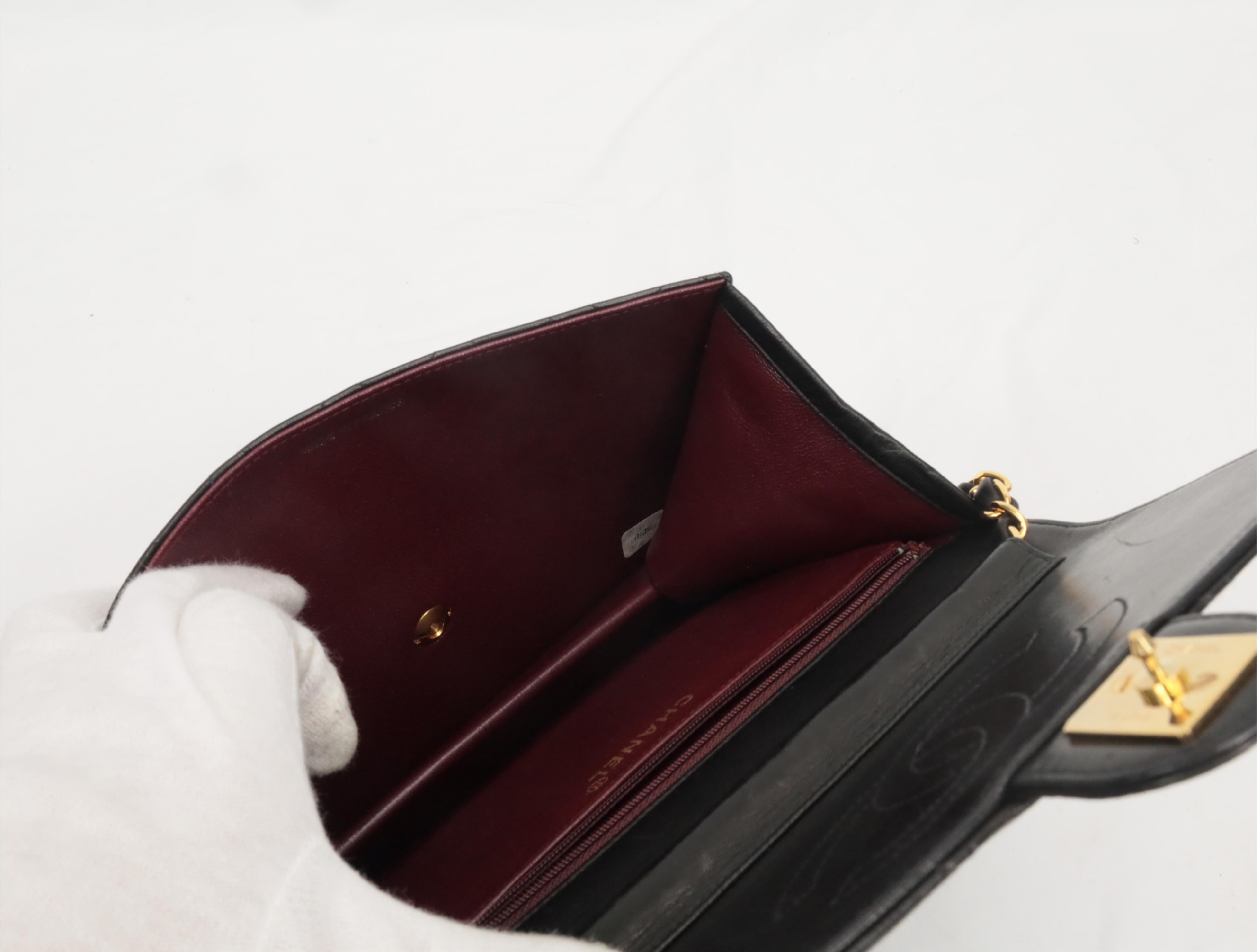 Matelassé Push-Lock Lambskin Shoulder Bag (Series 3) — view 11