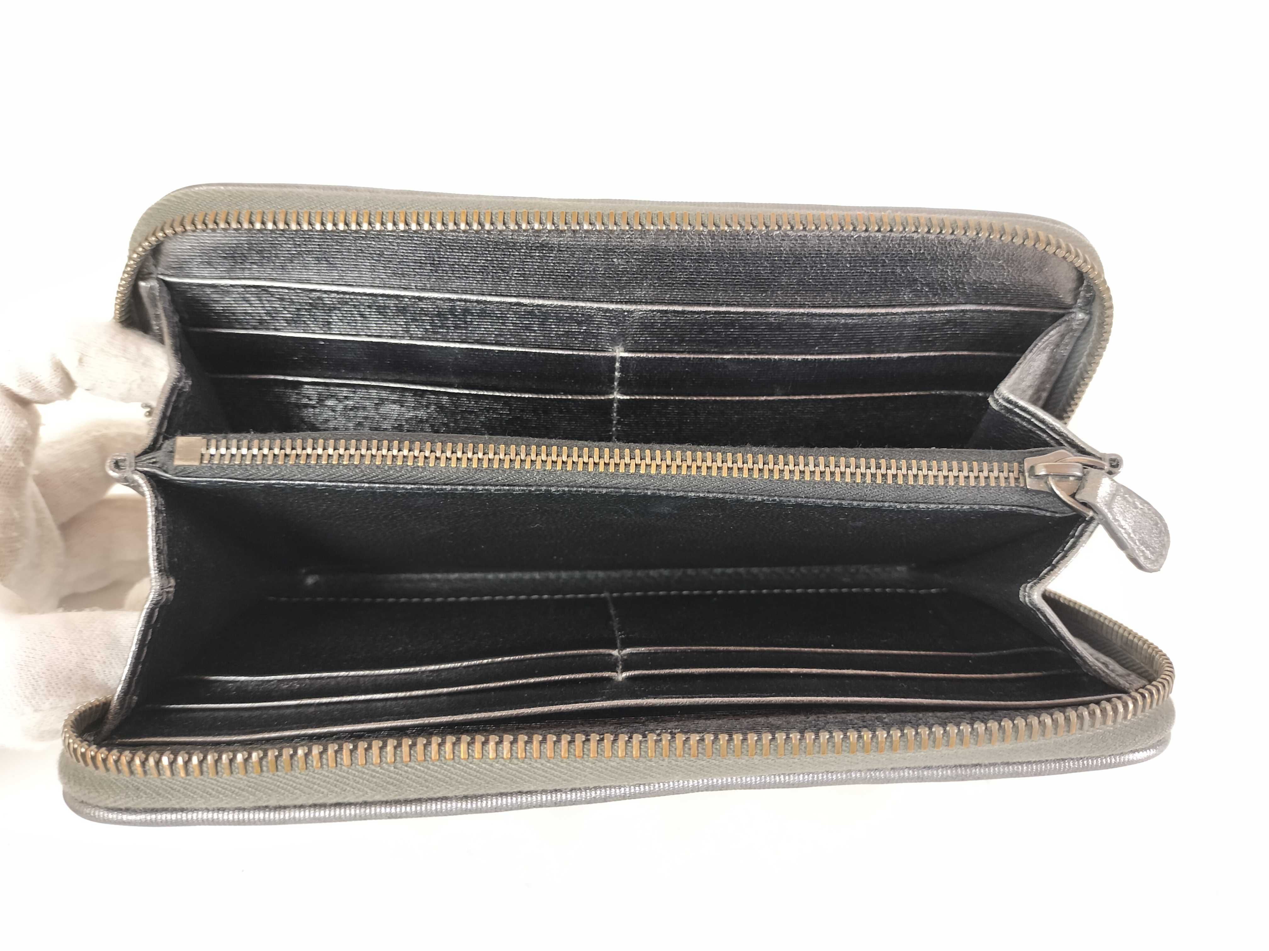 Intrecciato Round Zip Long Wallet — view 7