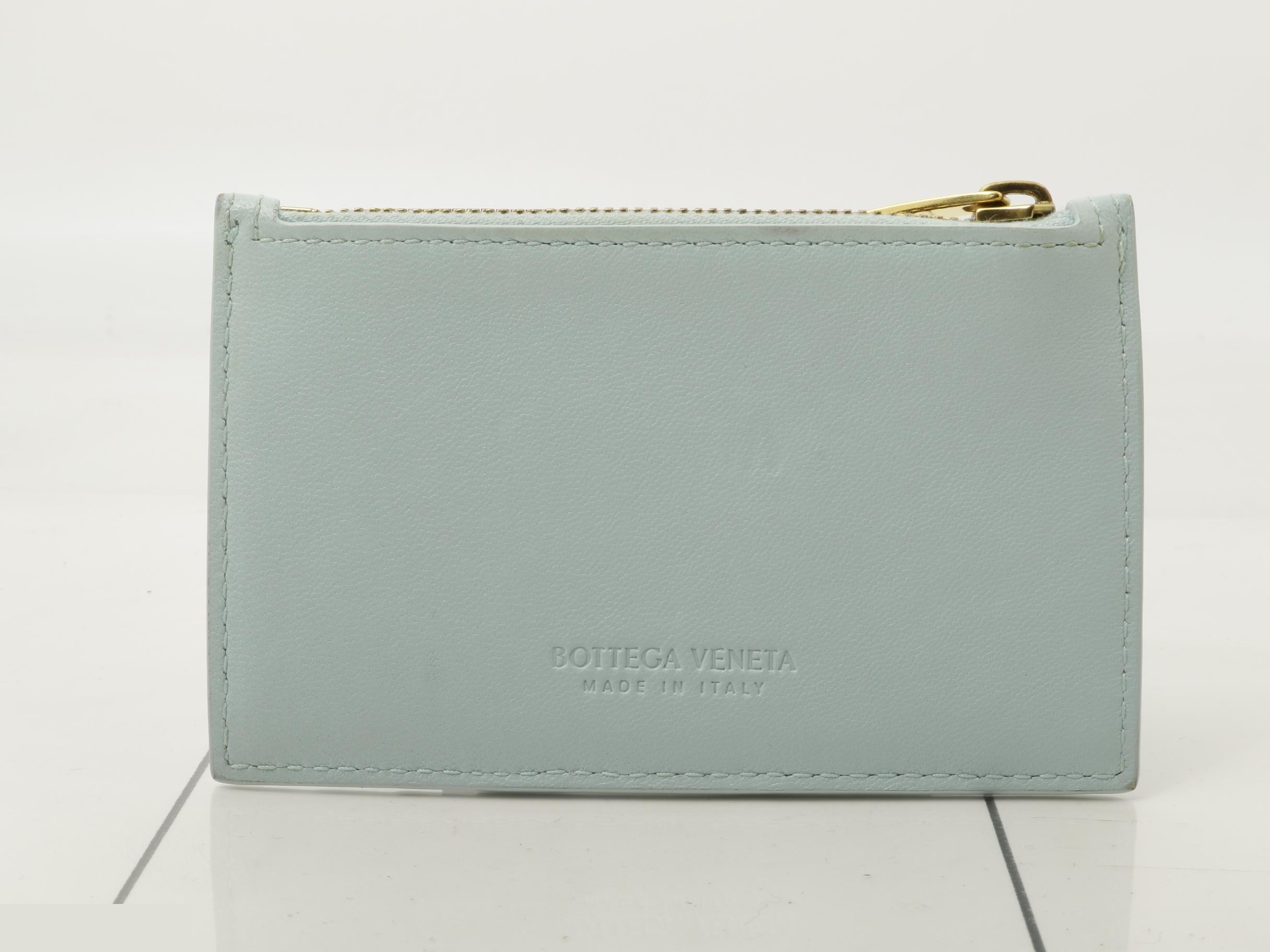 Intrecciato Fragment Case, Blue, IC Chip — view 2