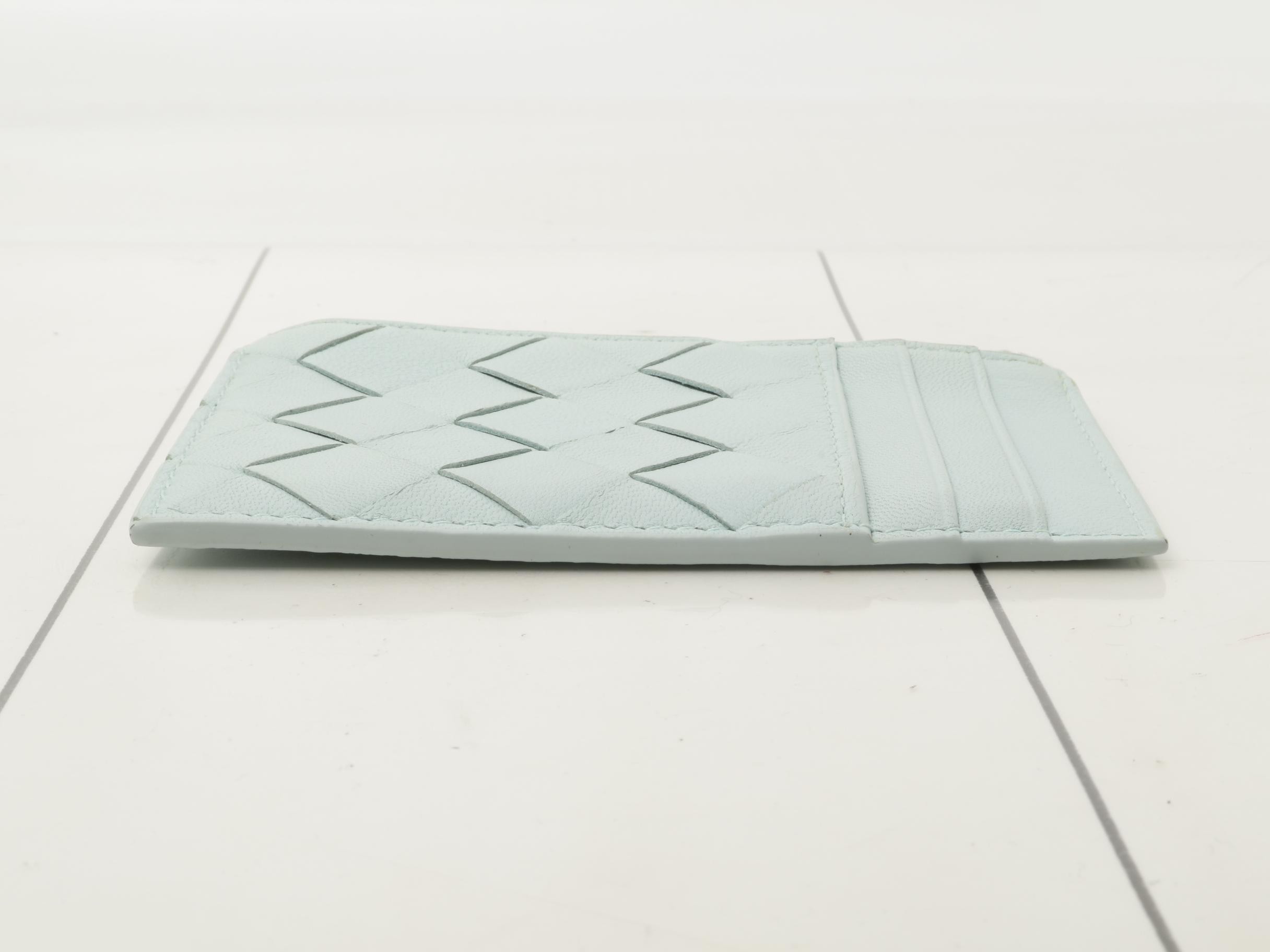 Intrecciato Fragment Case, Blue, IC Chip — view 3