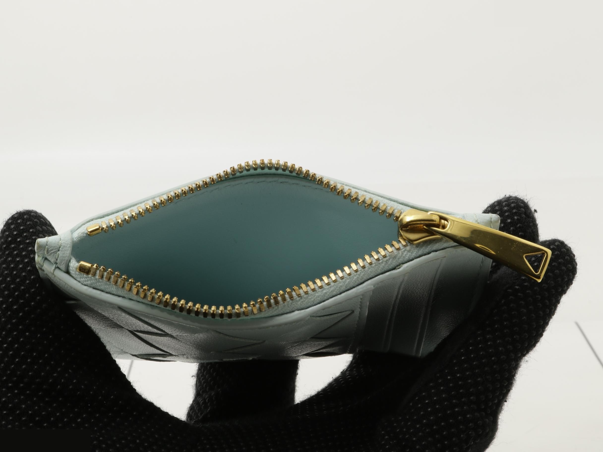 Intrecciato Fragment Case, Blue, IC Chip — view 4