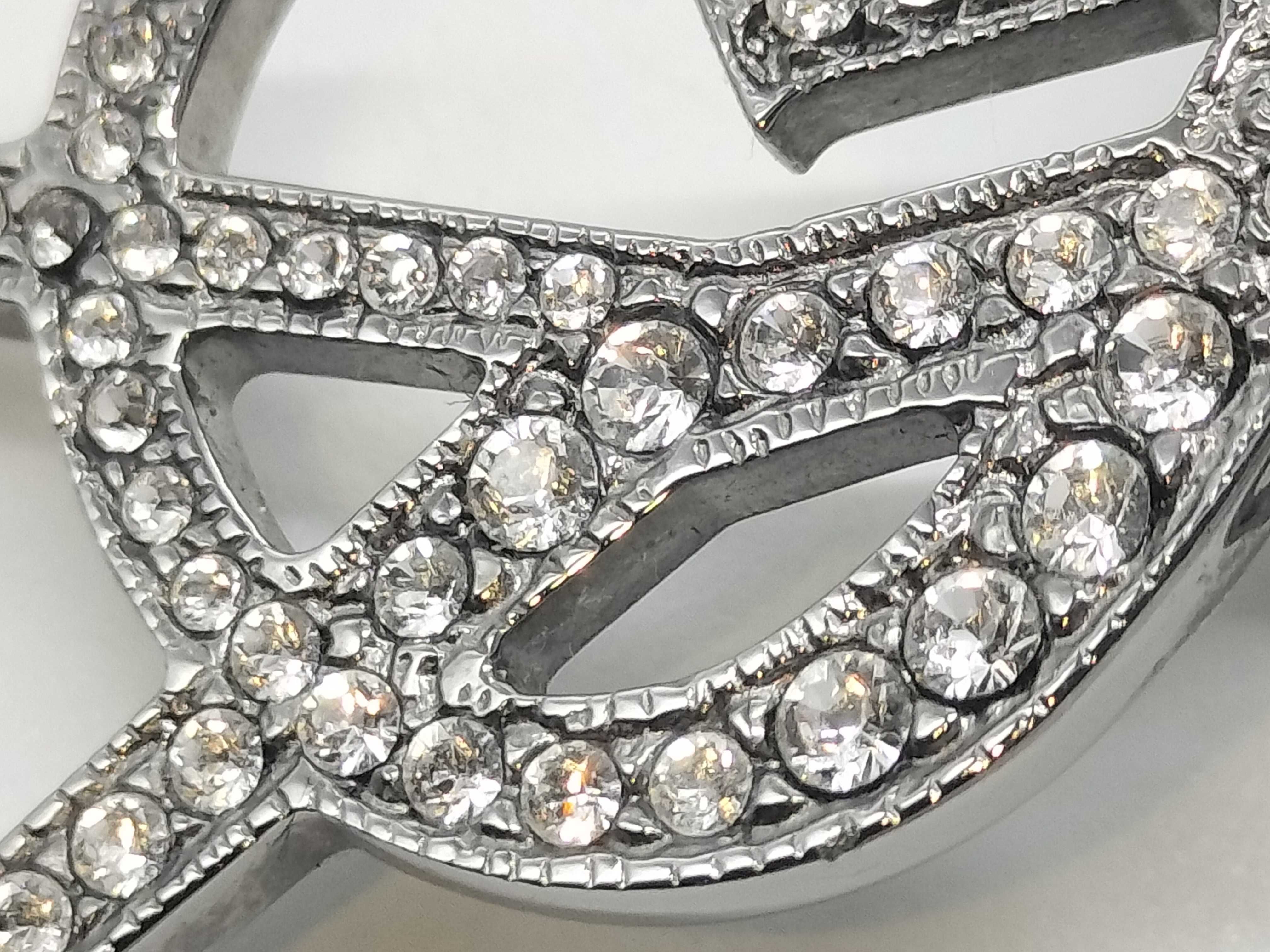 Logo Rhinestone Combination Separate Earrings — view 2