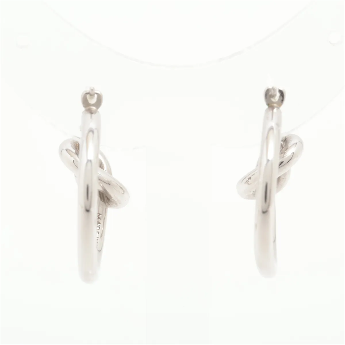 Knot FCA3212 Earrings (for both ears) GP Silver — view 3