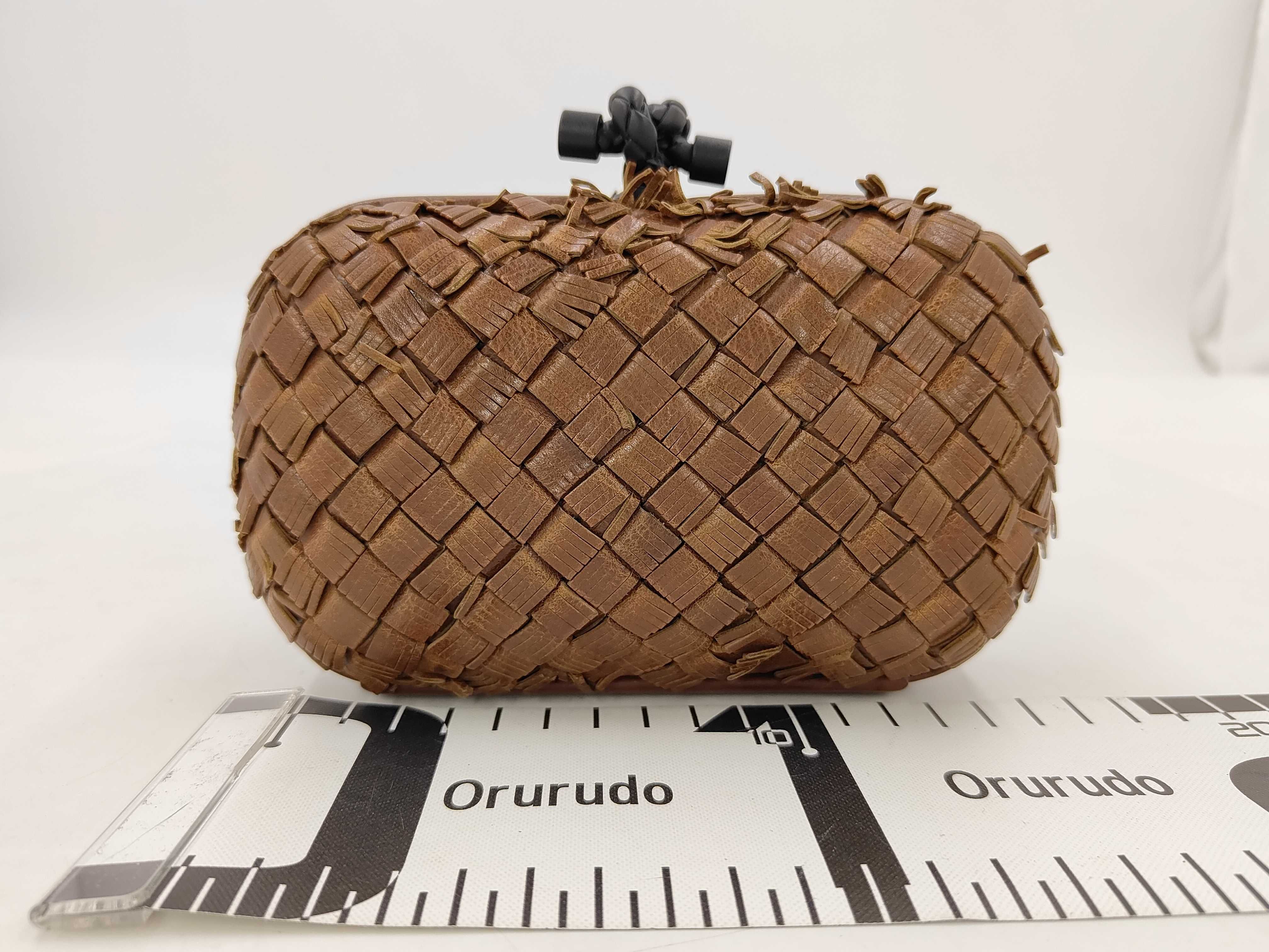 Intrecciato Fringe Knot Clutch Handbag — view 2
