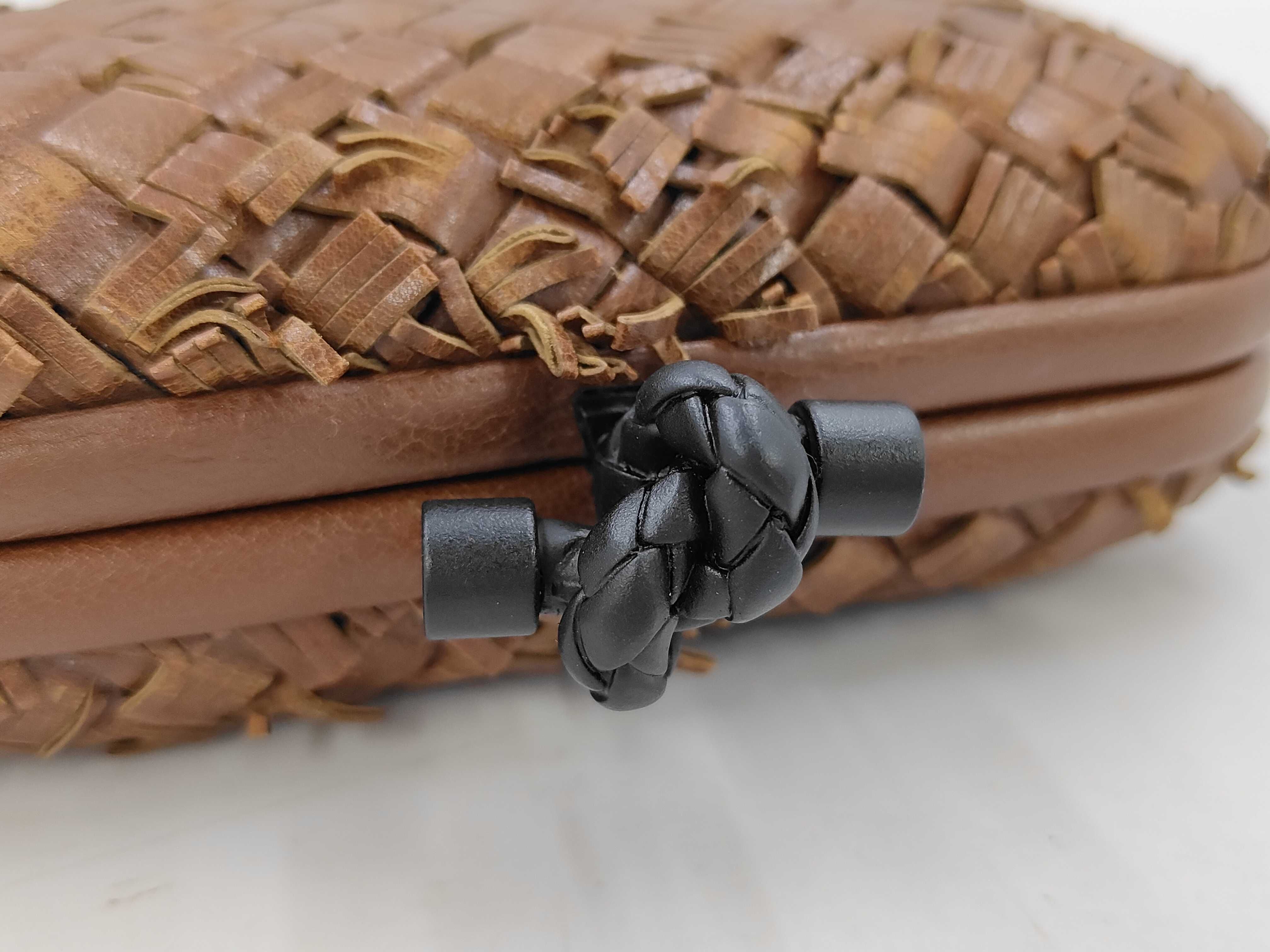 Intrecciato Fringe Knot Clutch Handbag — view 5