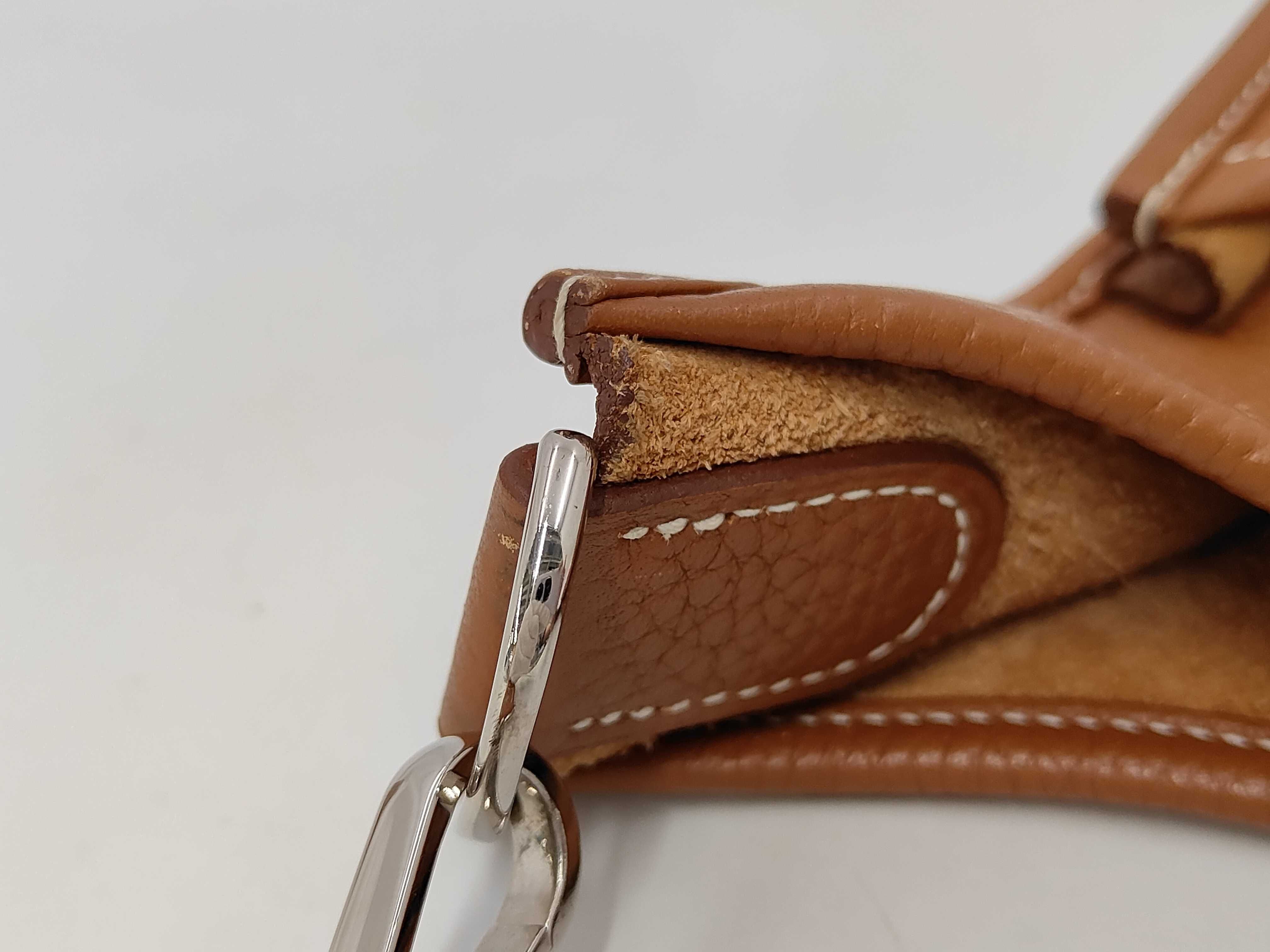 Evelyne 3 GM N Taurillon Clemence Leather Shoulder Bag with Silver Hardware — view 11