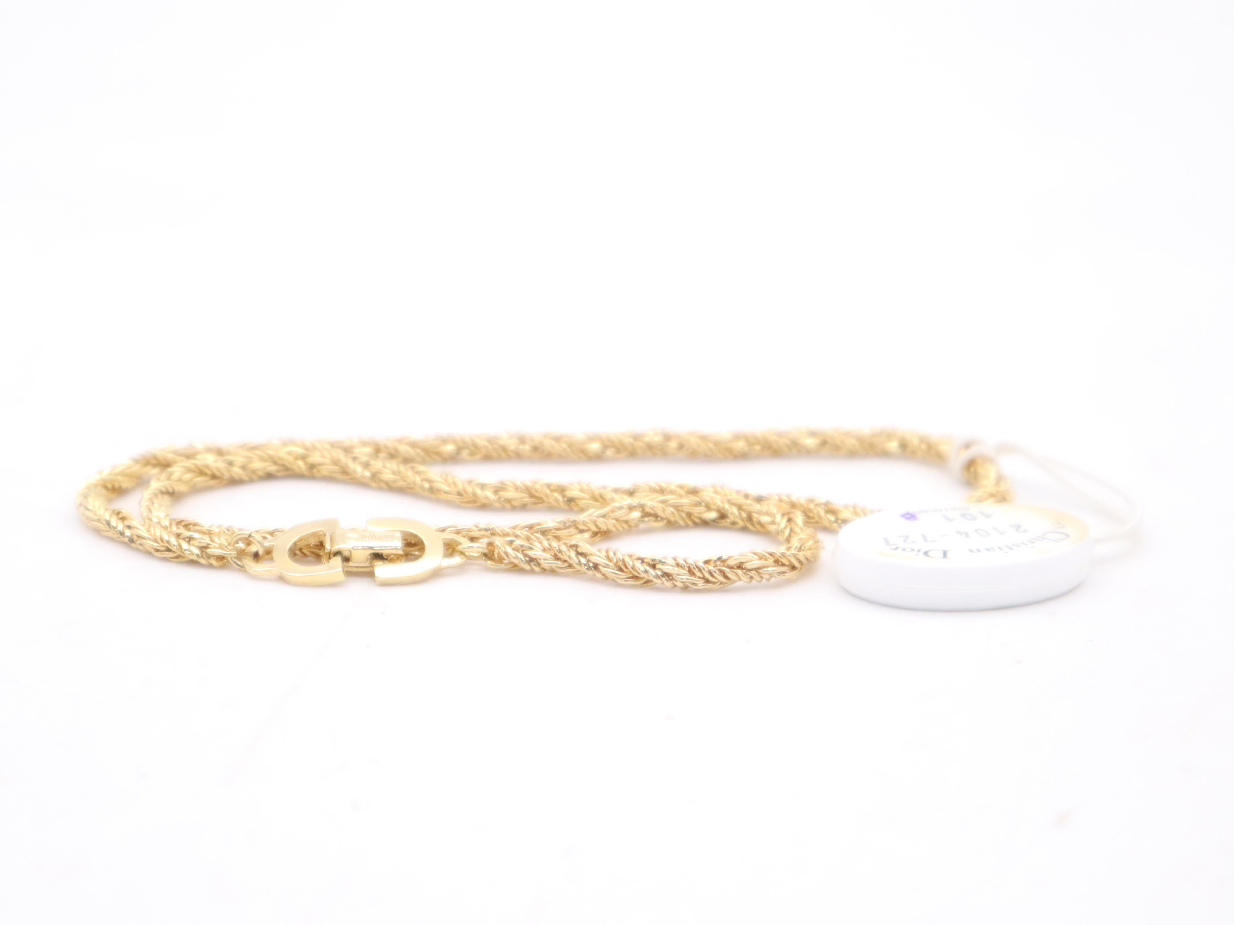 CD Logo Twist Necklace GP Necklace — view 3