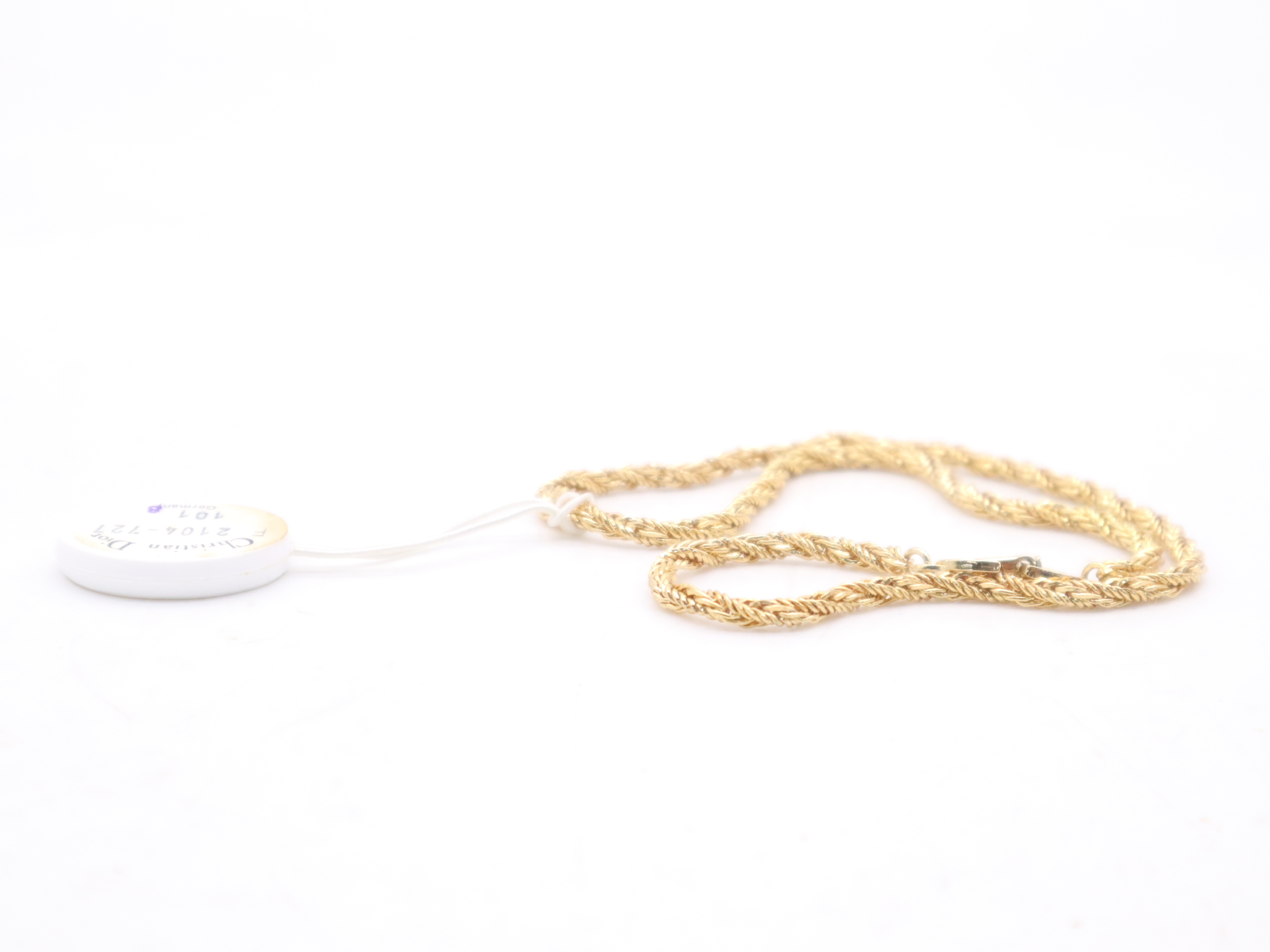 CD Logo Twist Necklace GP Necklace — view 5