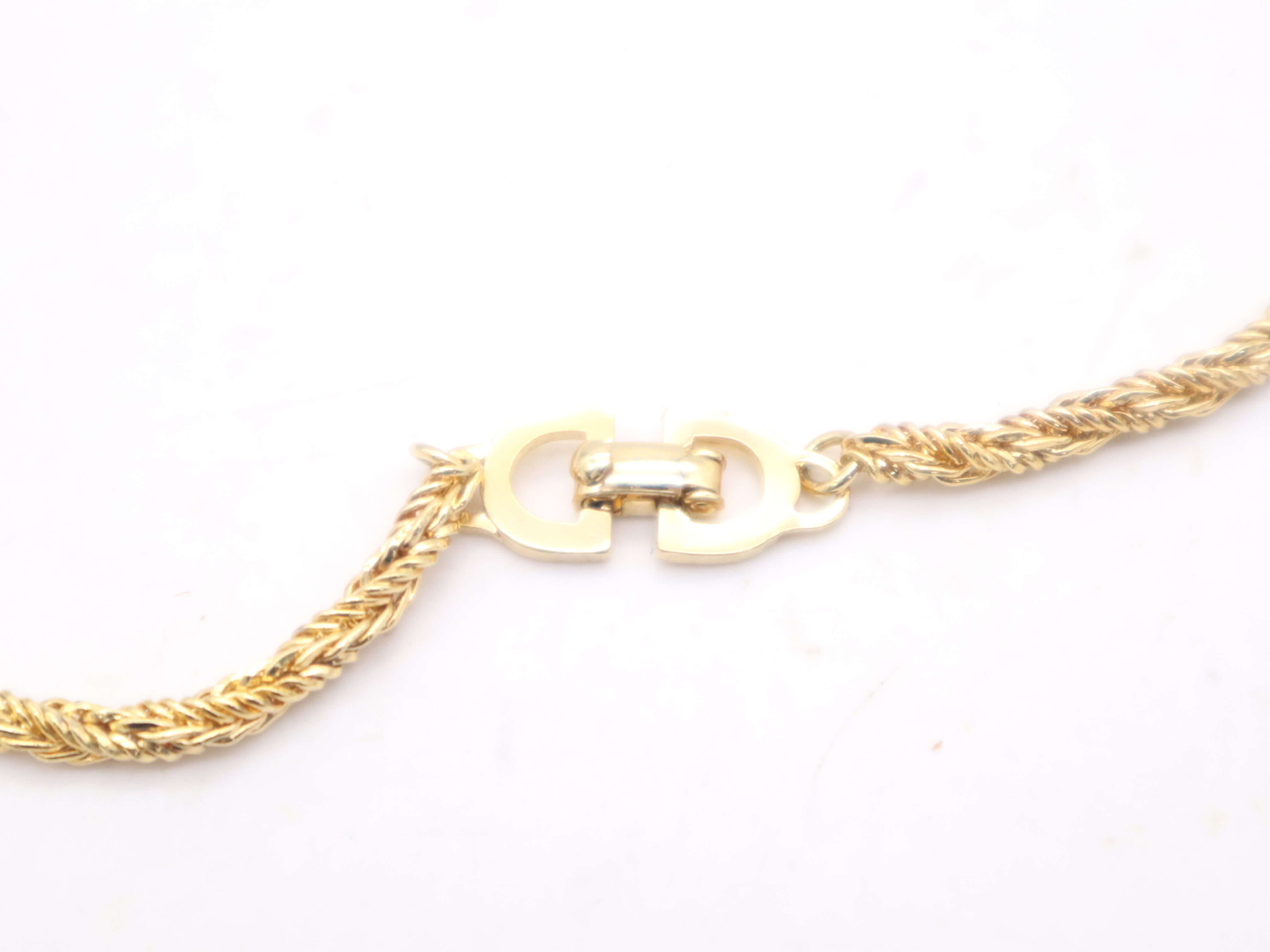 CD Logo Twist Necklace GP Necklace — view 7