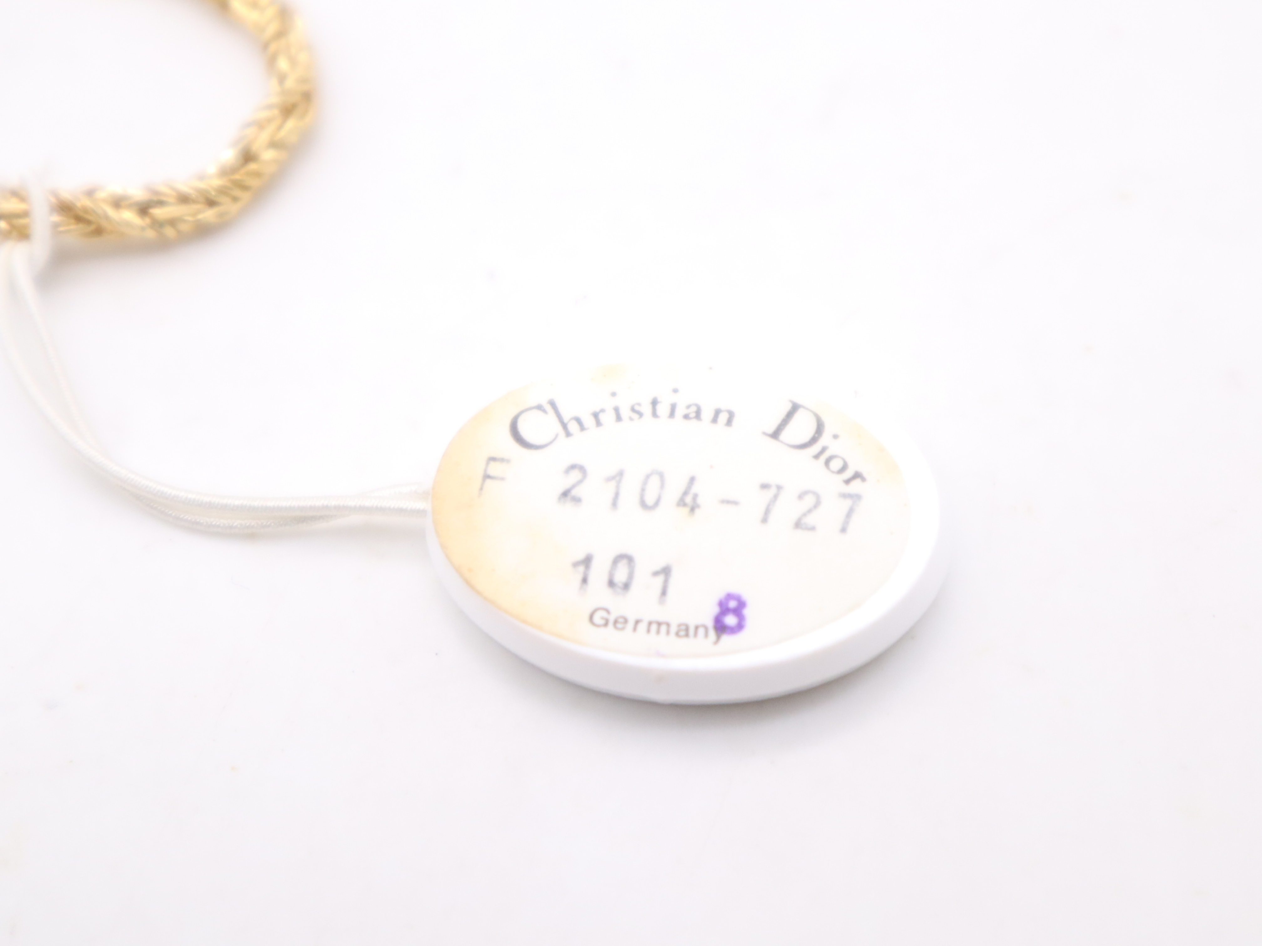 CD Logo Twist Necklace GP Necklace — view 8