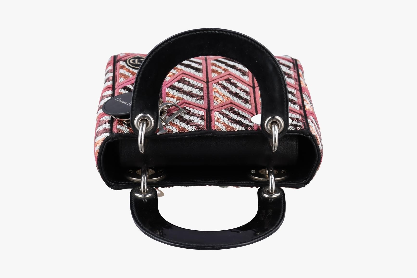 Lady Dior sequin x leather multicolor — view 5