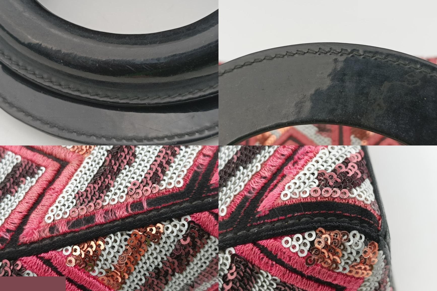 Lady Dior sequin x leather multicolor — view 9