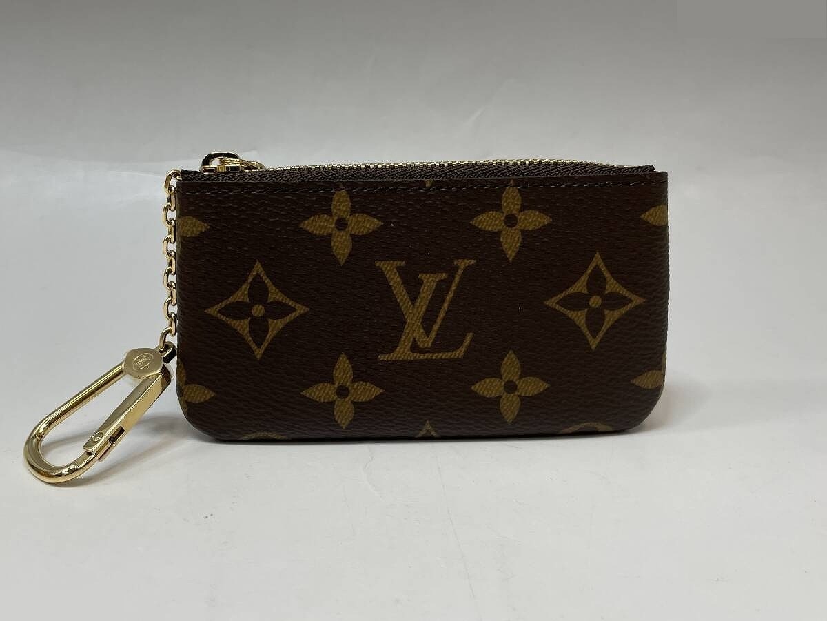 Monogram Pochette Clé Coin Case, Brown — view 2