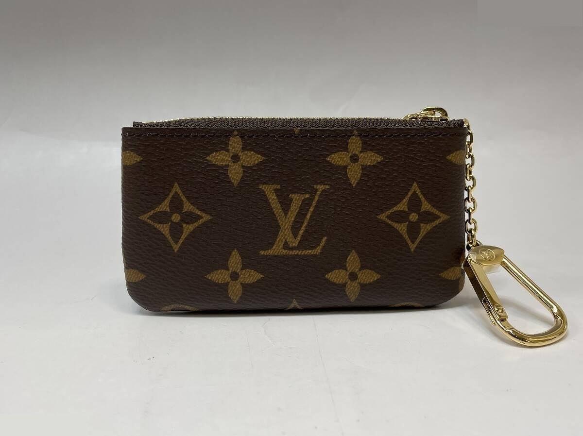 Monogram Pochette Clé Coin Case, Brown — view 3