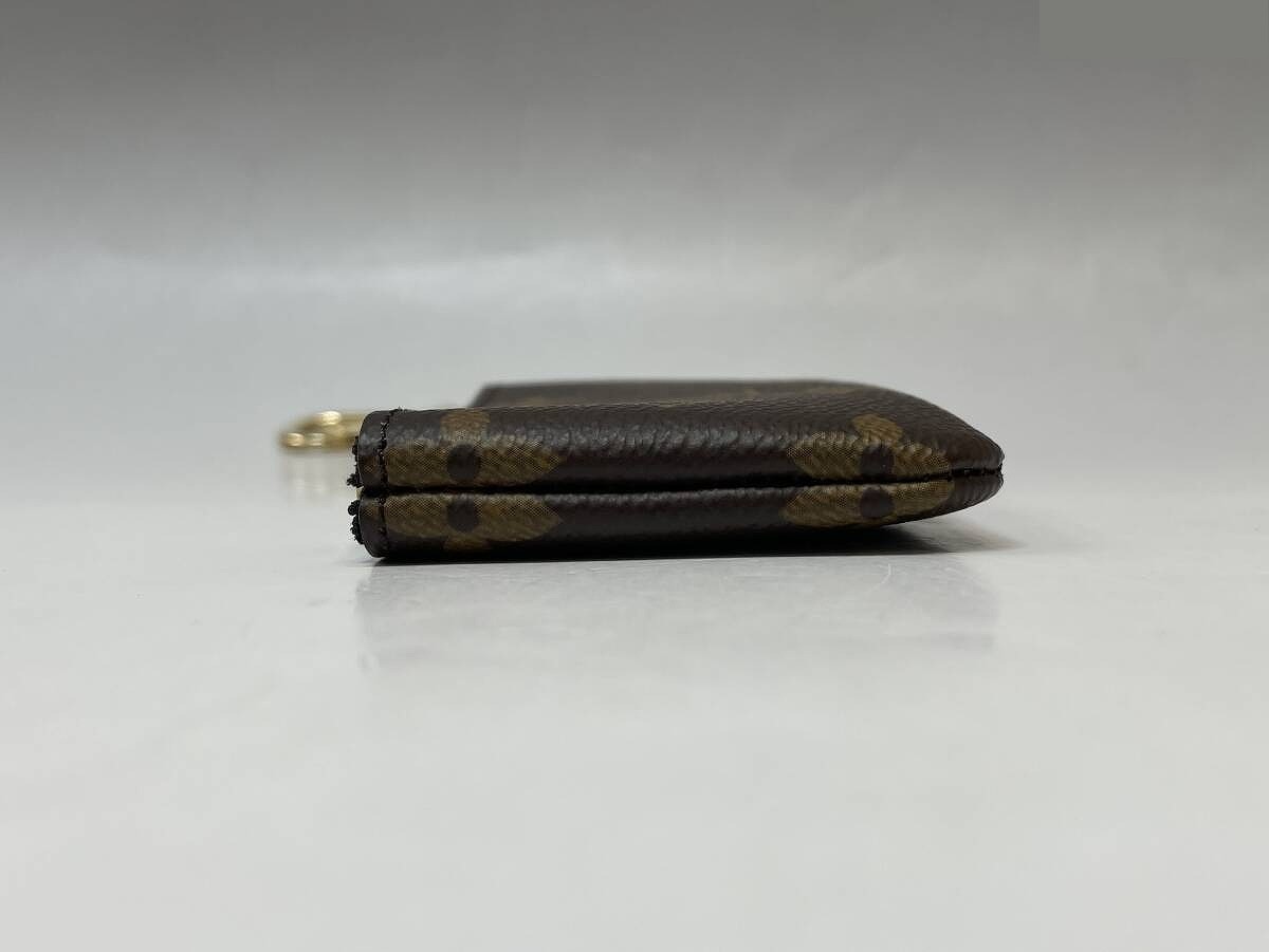 Monogram Pochette Clé Coin Case, Brown — view 4