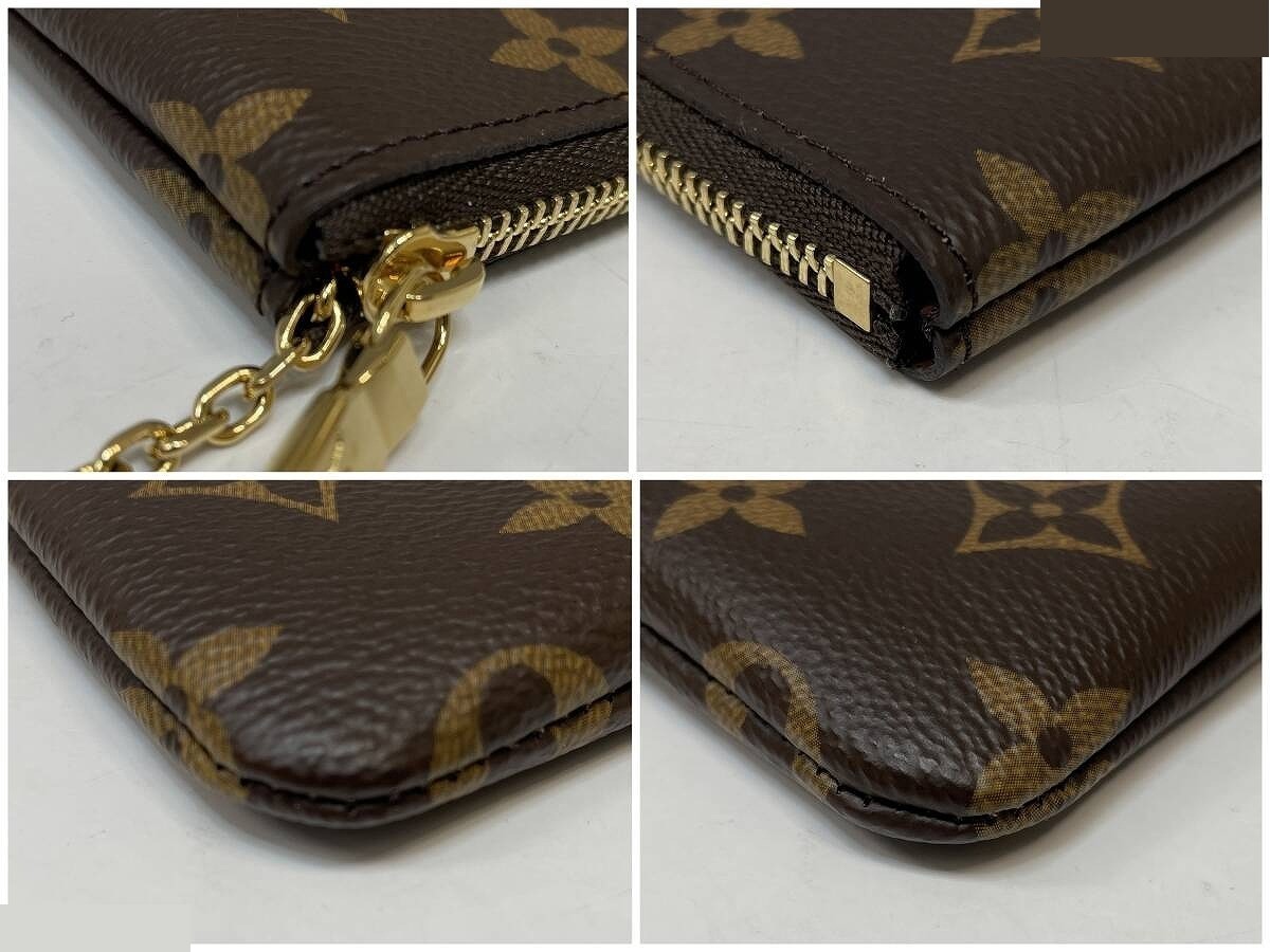 Monogram Pochette Clé Coin Case, Brown — view 8
