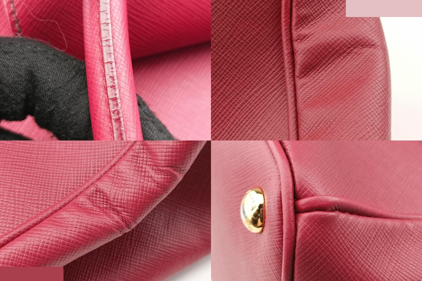 Galleria Front Pocket Saffiano Leather Red — view 11
