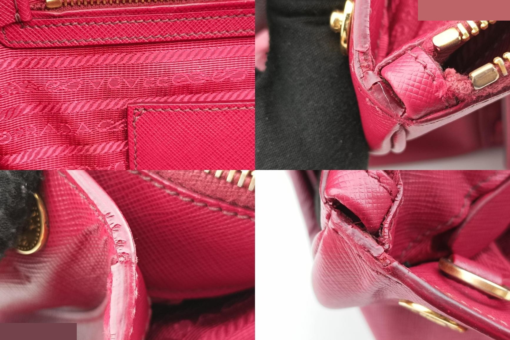 Galleria Front Pocket Saffiano Leather Red — view 9