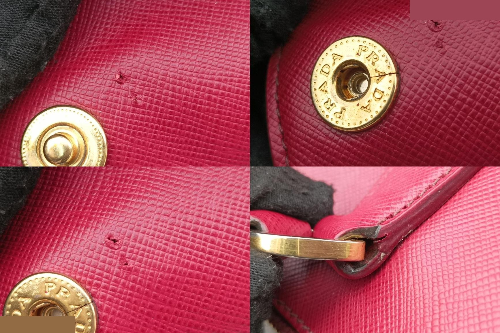 Galleria Front Pocket Saffiano Leather Red — view 10