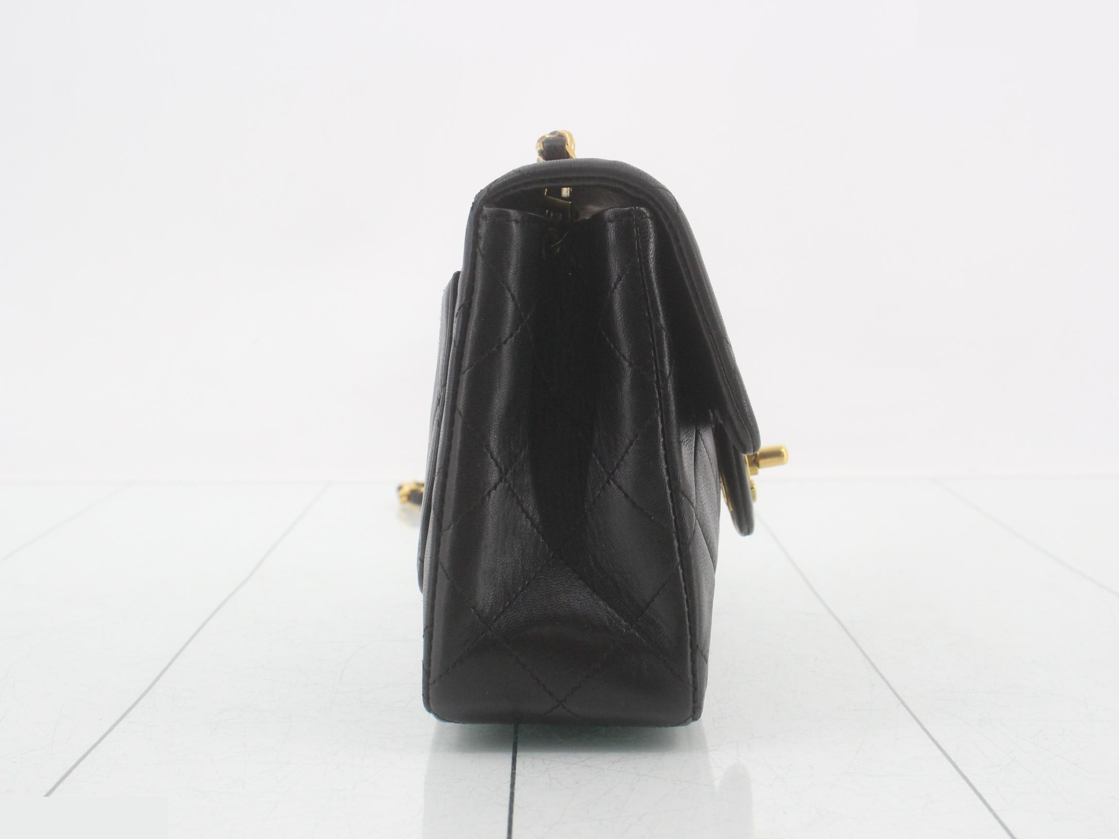 Mini Matelassé Black Shoulder Bag — view 4