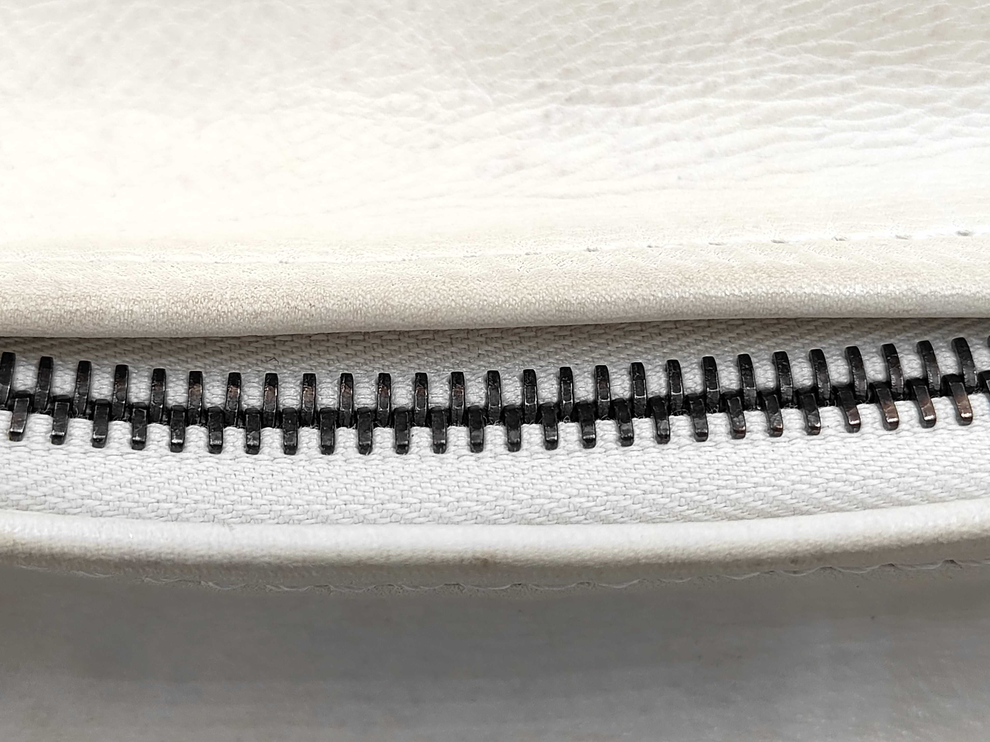 Silverado Leather Handbag, White — view 8