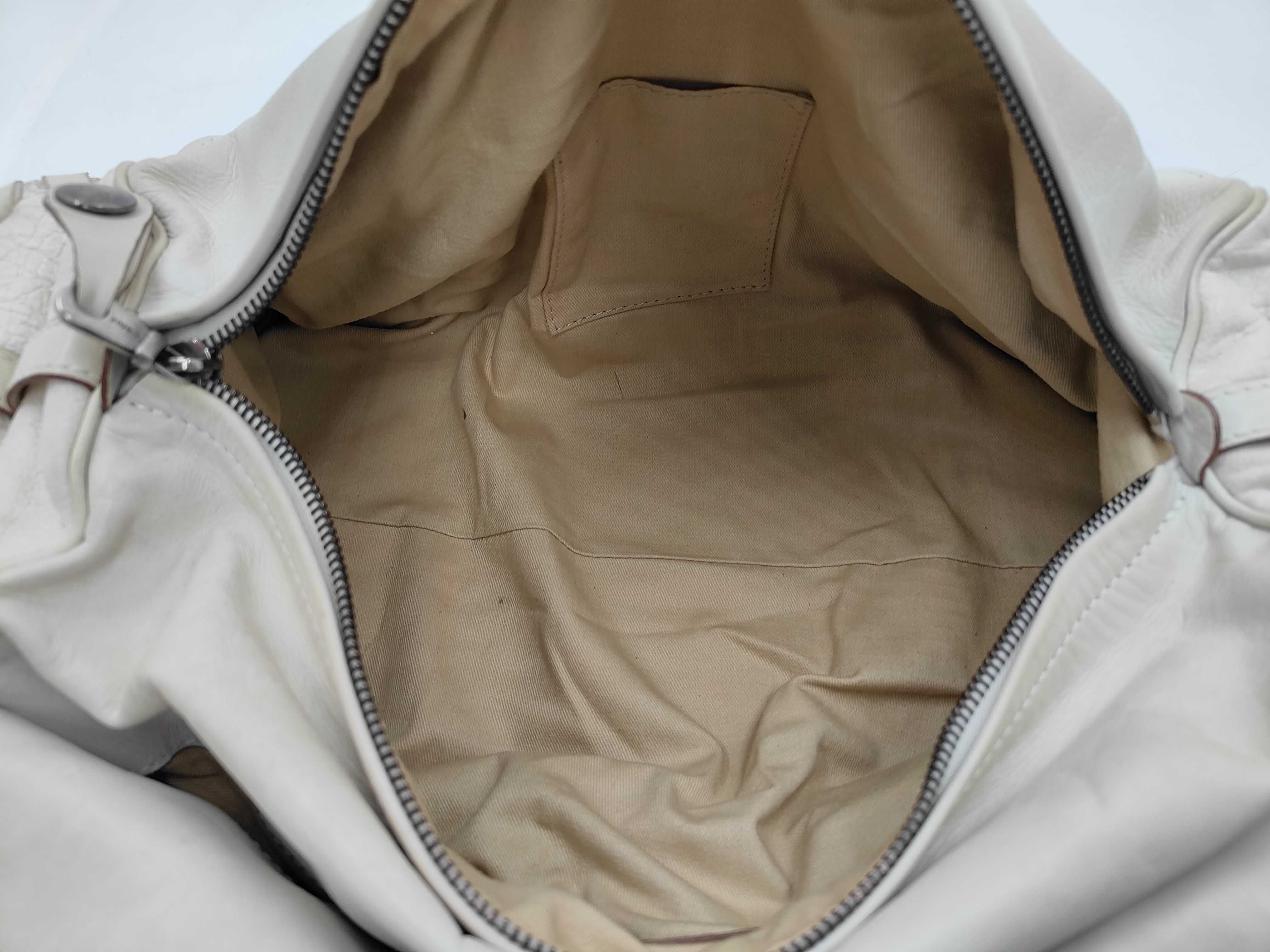 Silverado Leather Handbag, White — view 9