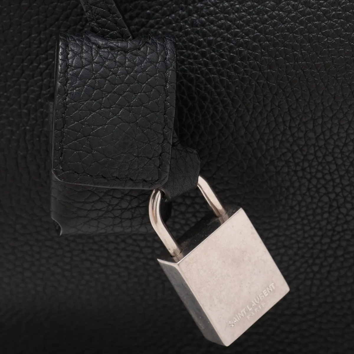 Large Sac de Jour Leather 2-Way Handbag, Black — view 12