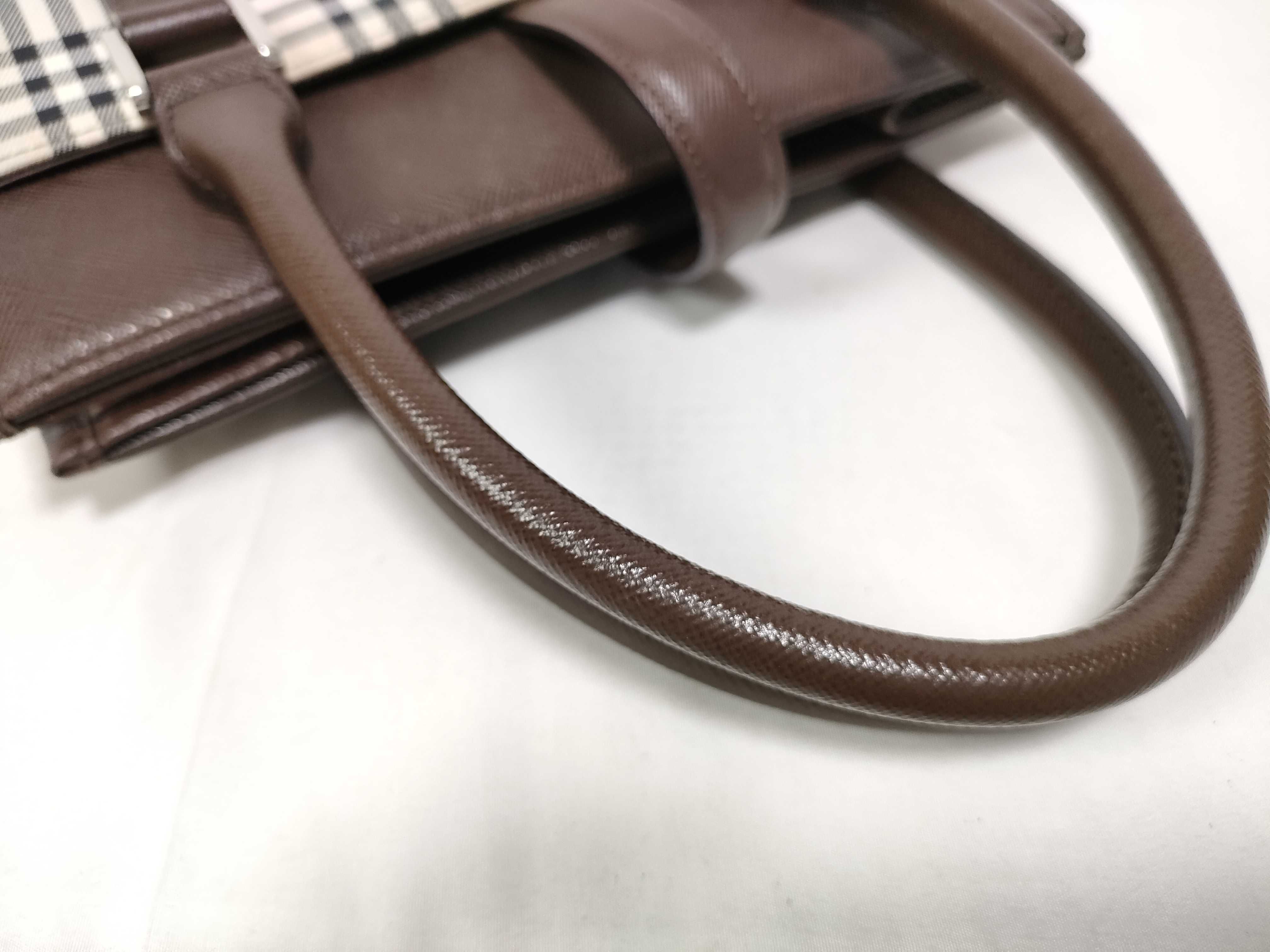 Nova Check Handbag (Brown) — view 7