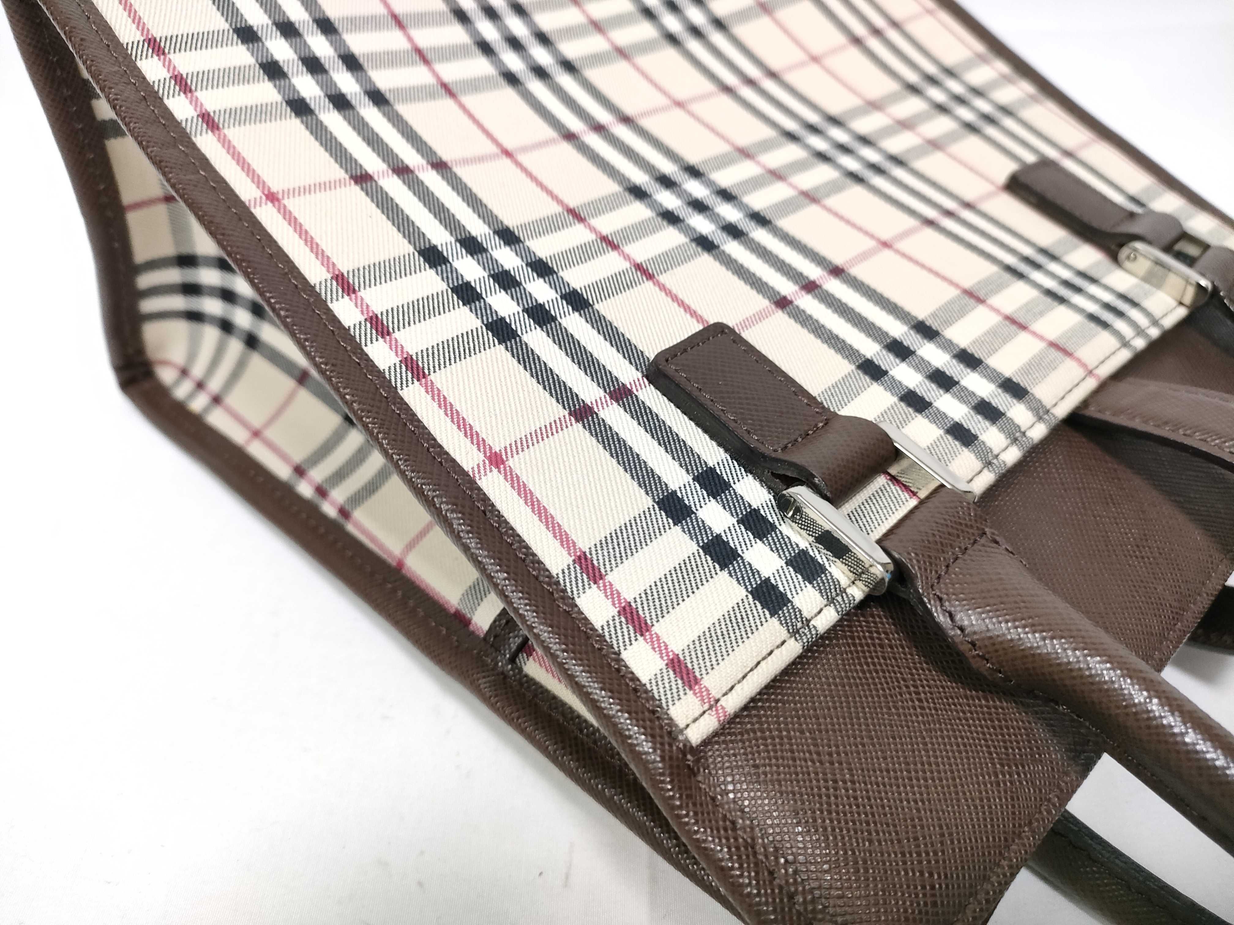 Nova Check Handbag (Brown) — view 9