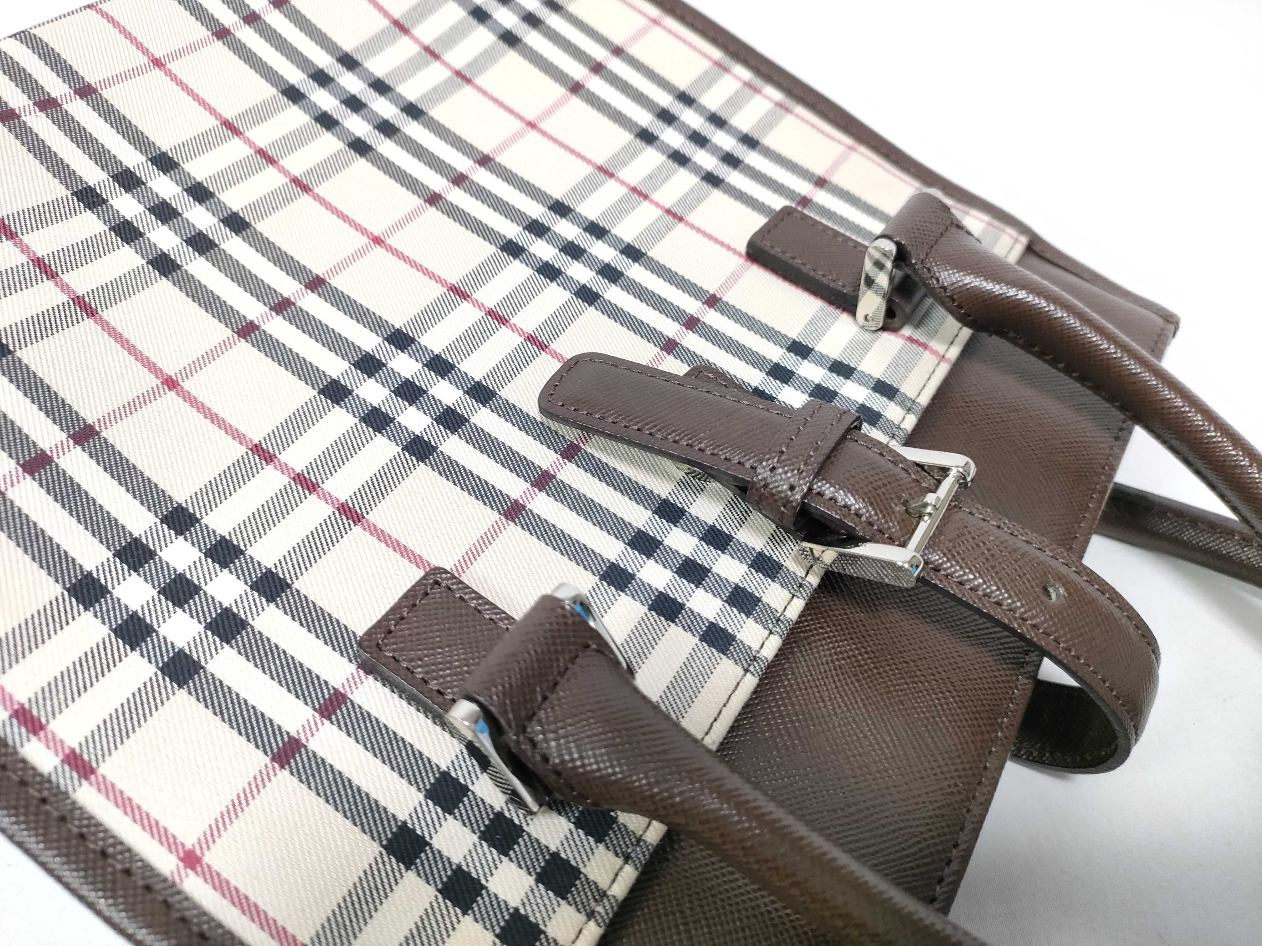 Nova Check Handbag (Brown) — view 10