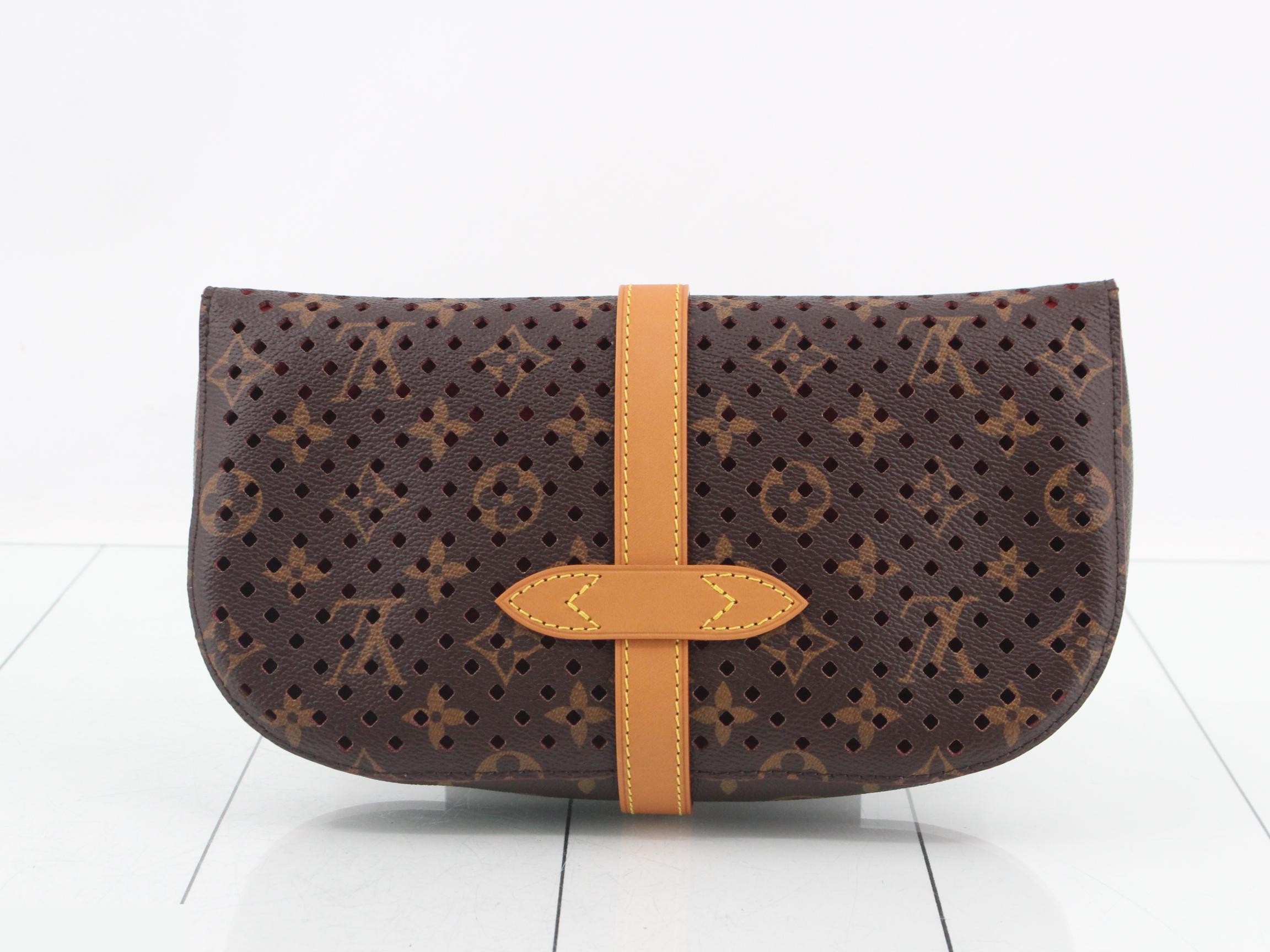 Monogram Perfo Saumur Clutch — view 2