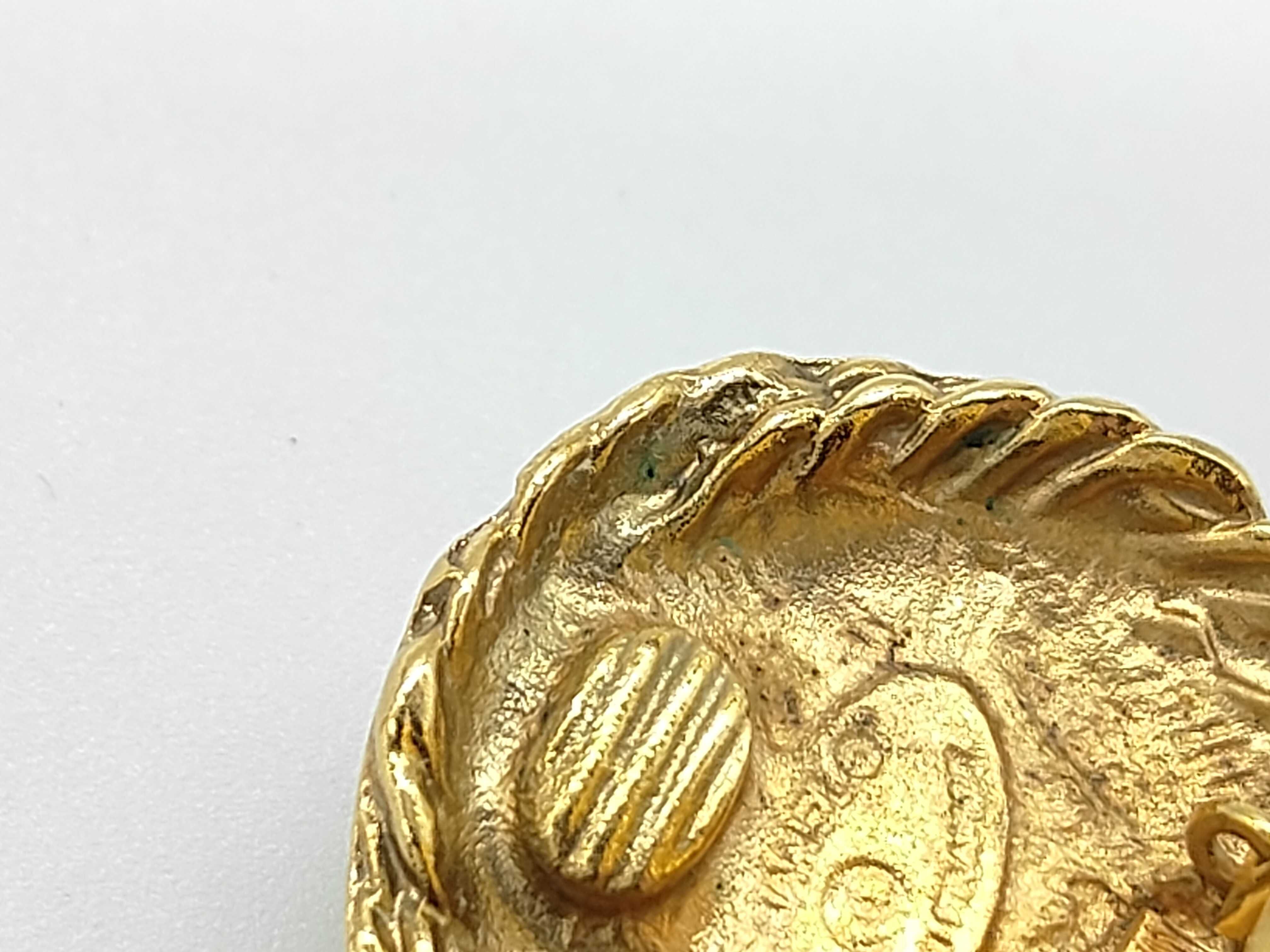 earrings with box, gold rope style with pearls. — view 7