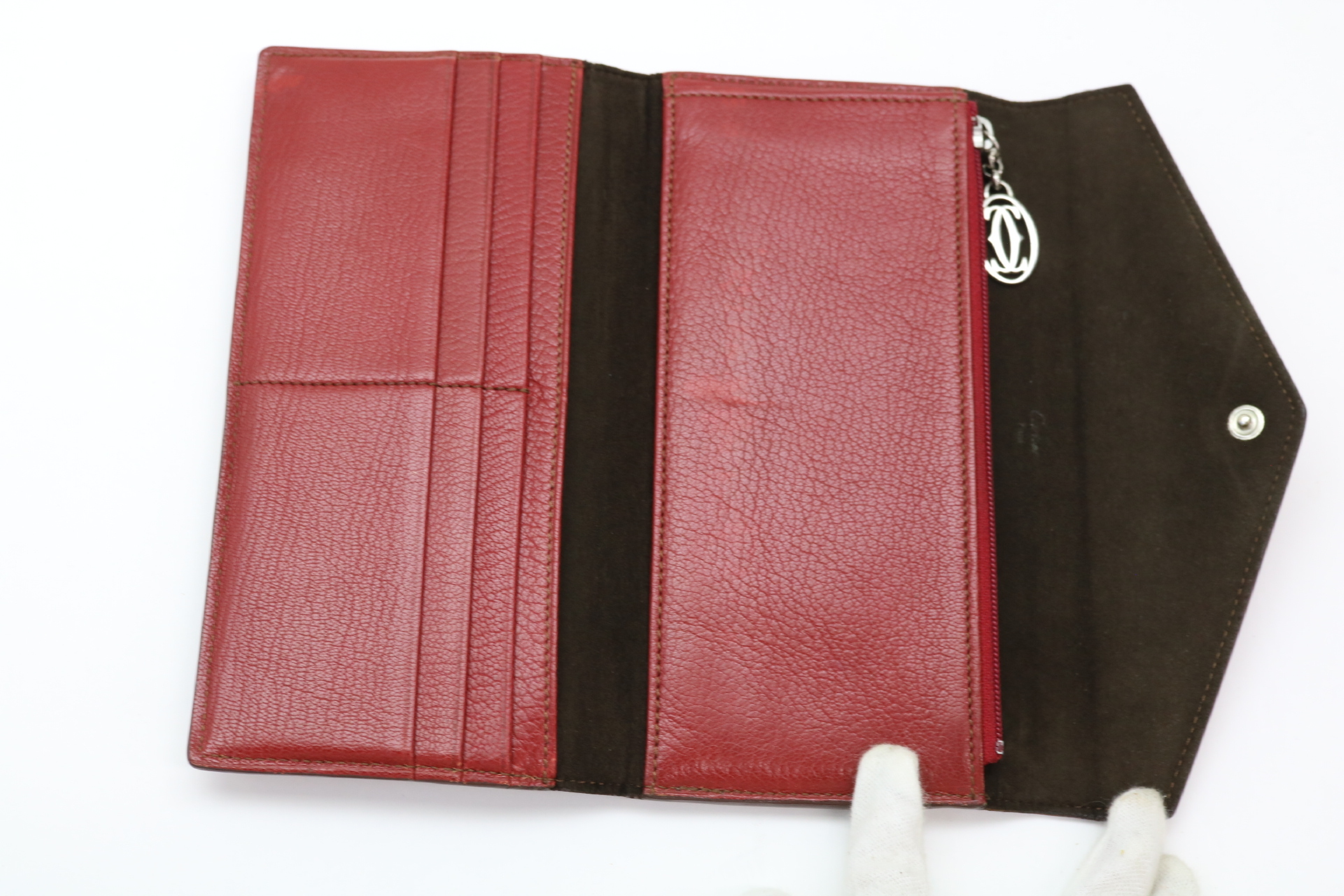 Must Bordeaux Tri-fold Long Wallet — view 7