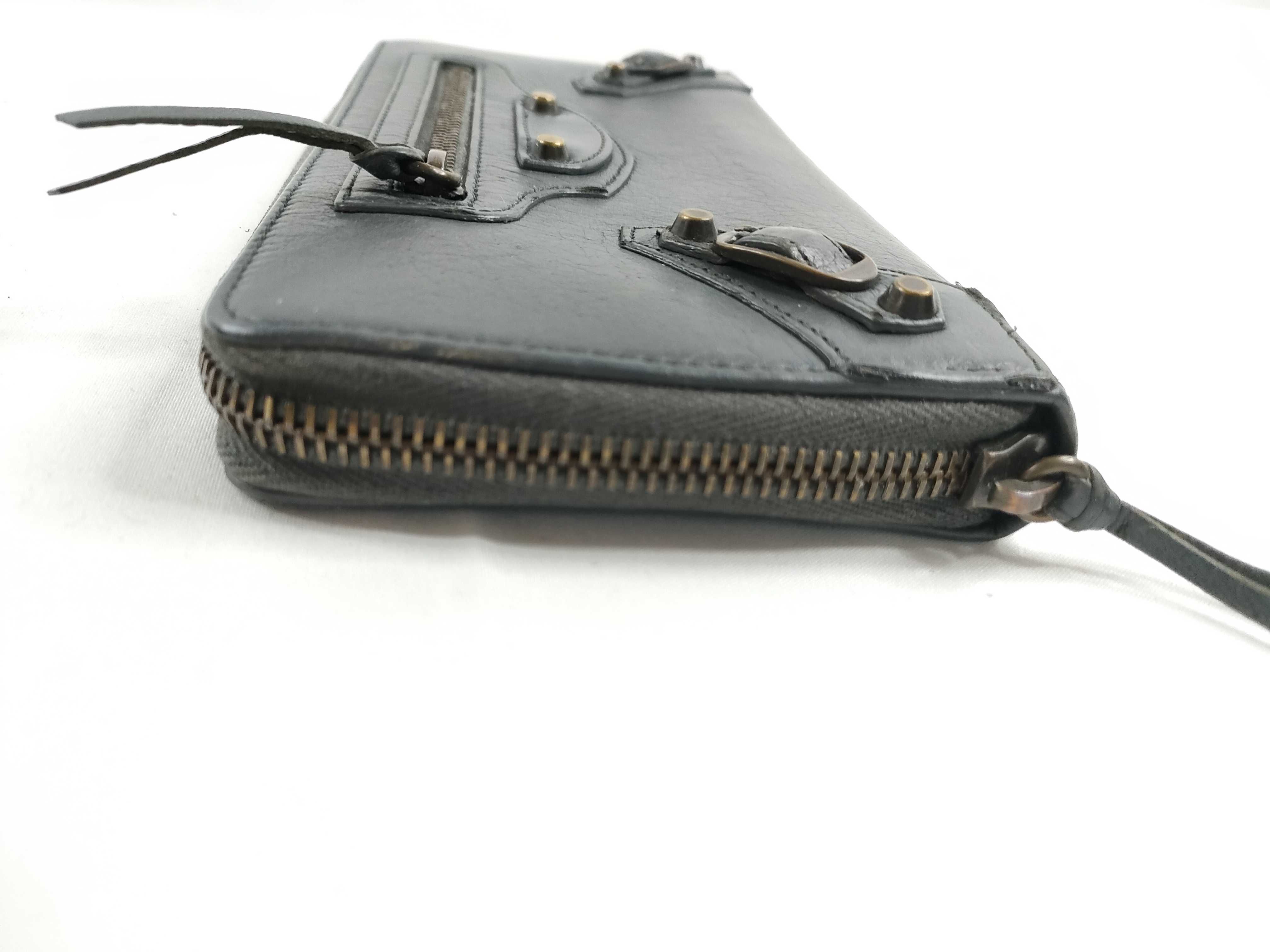Leather Round Long Wallet Serial Number Wallet — view 5