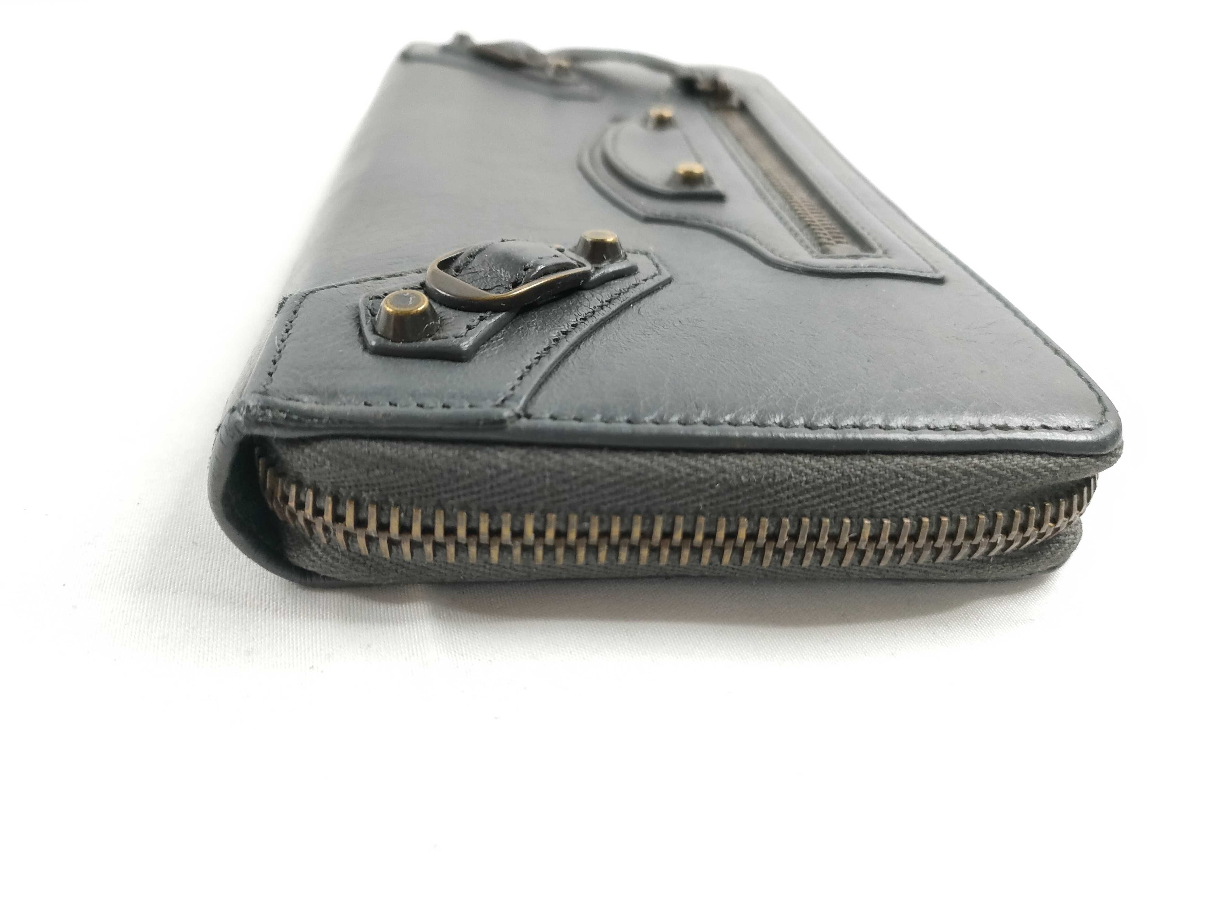Leather Round Long Wallet Serial Number Wallet — view 7