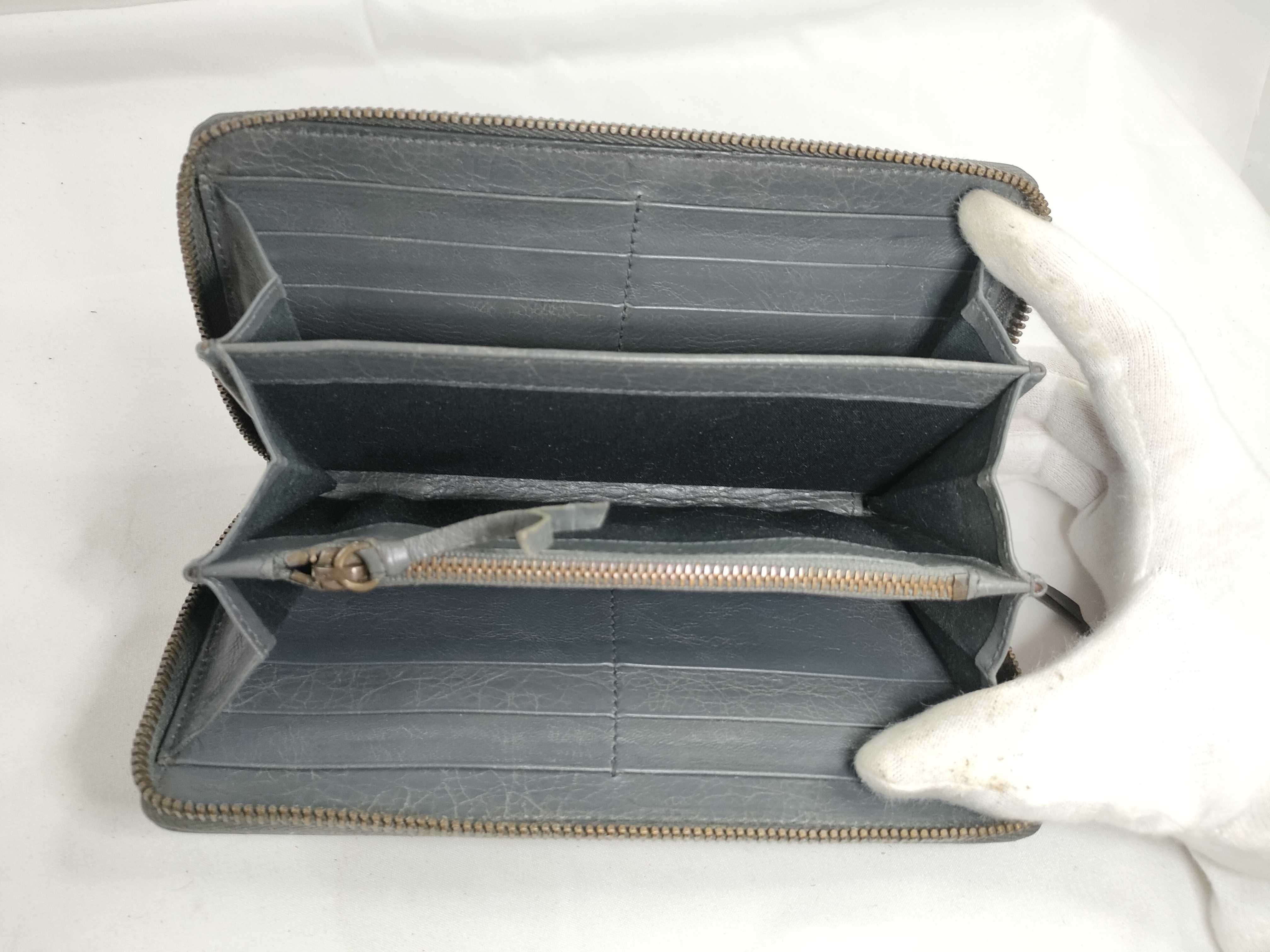 Leather Round Long Wallet Serial Number Wallet — view 8