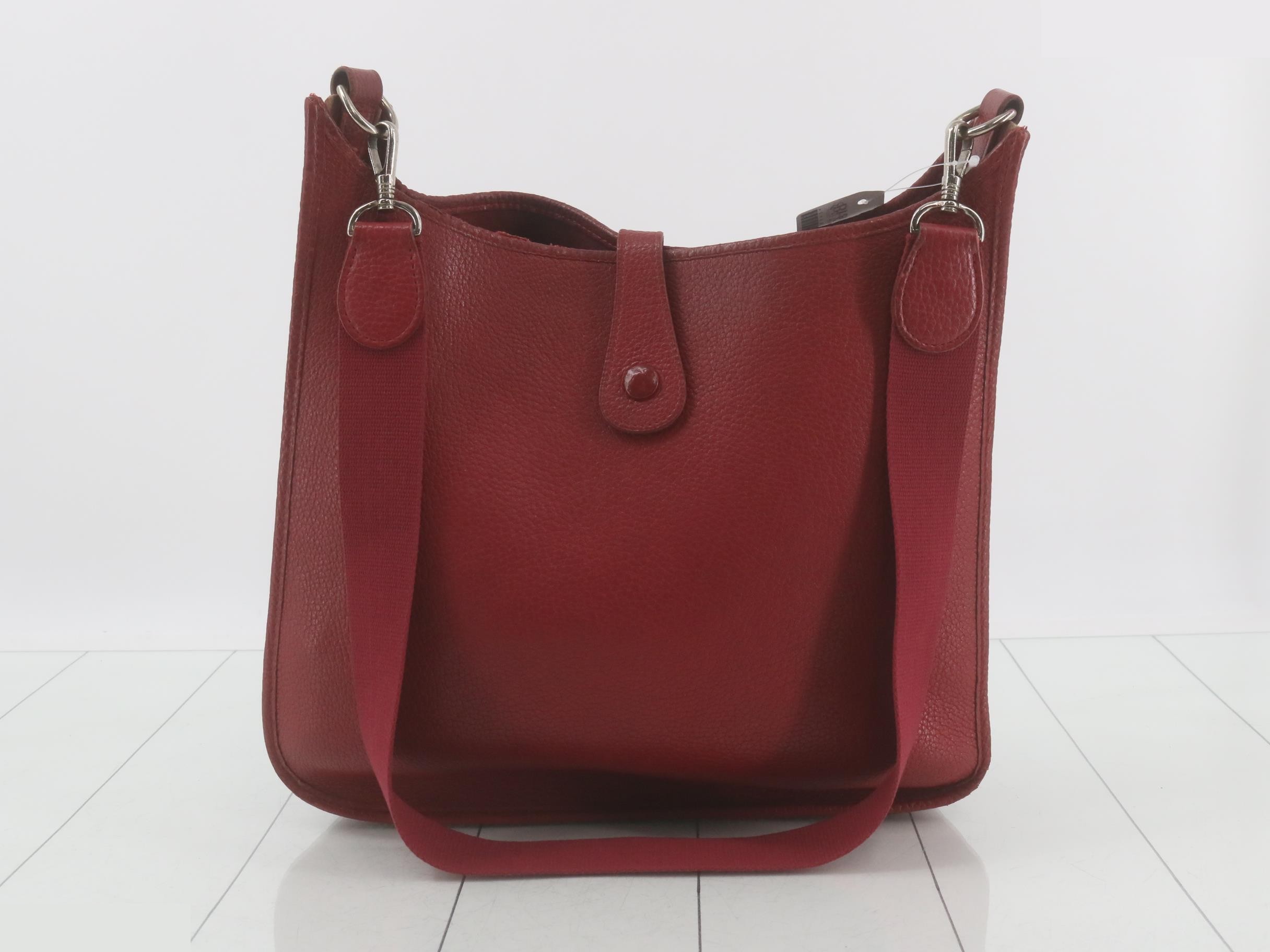 Evelyn Red with Silver Hardware — view 2