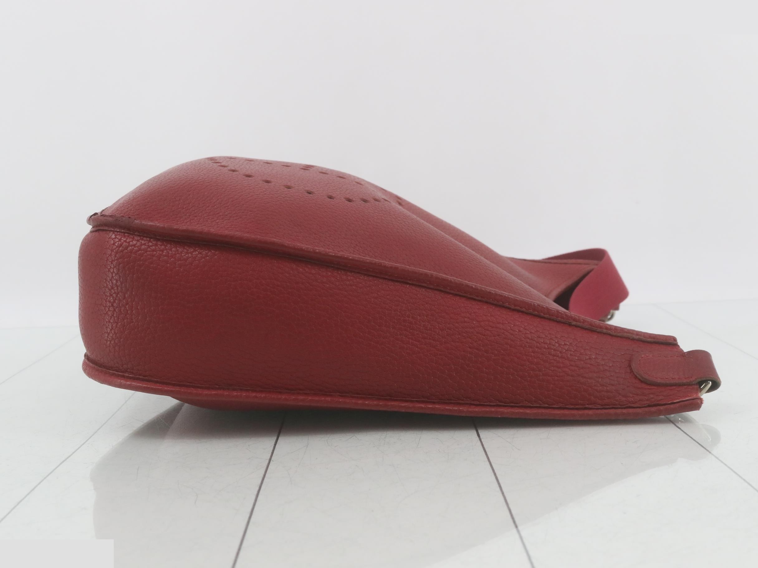 Evelyn Red with Silver Hardware — view 3