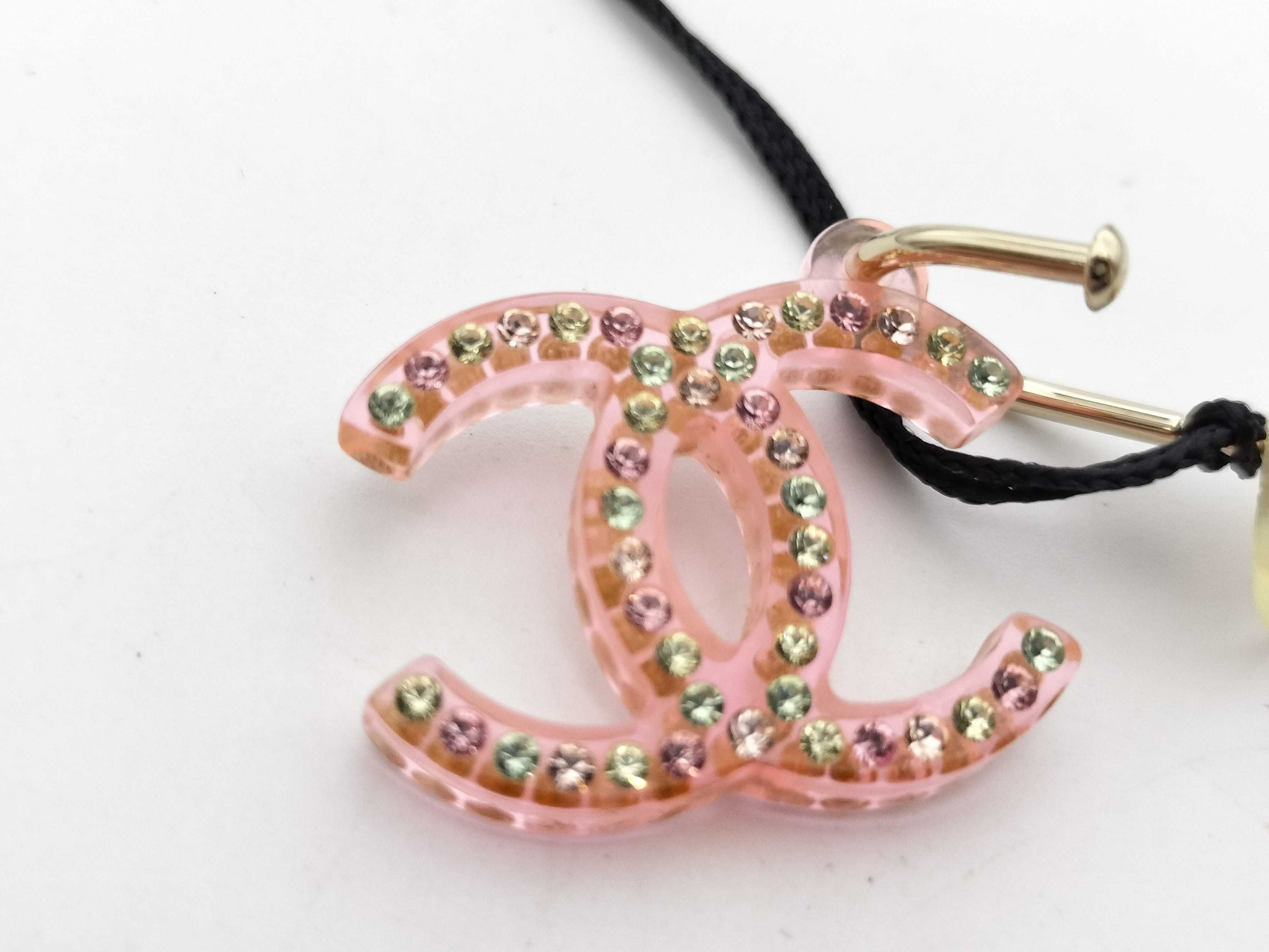 Coco Mark 04A Coco Rhinestone Earrings, Medium, Pink — view 9